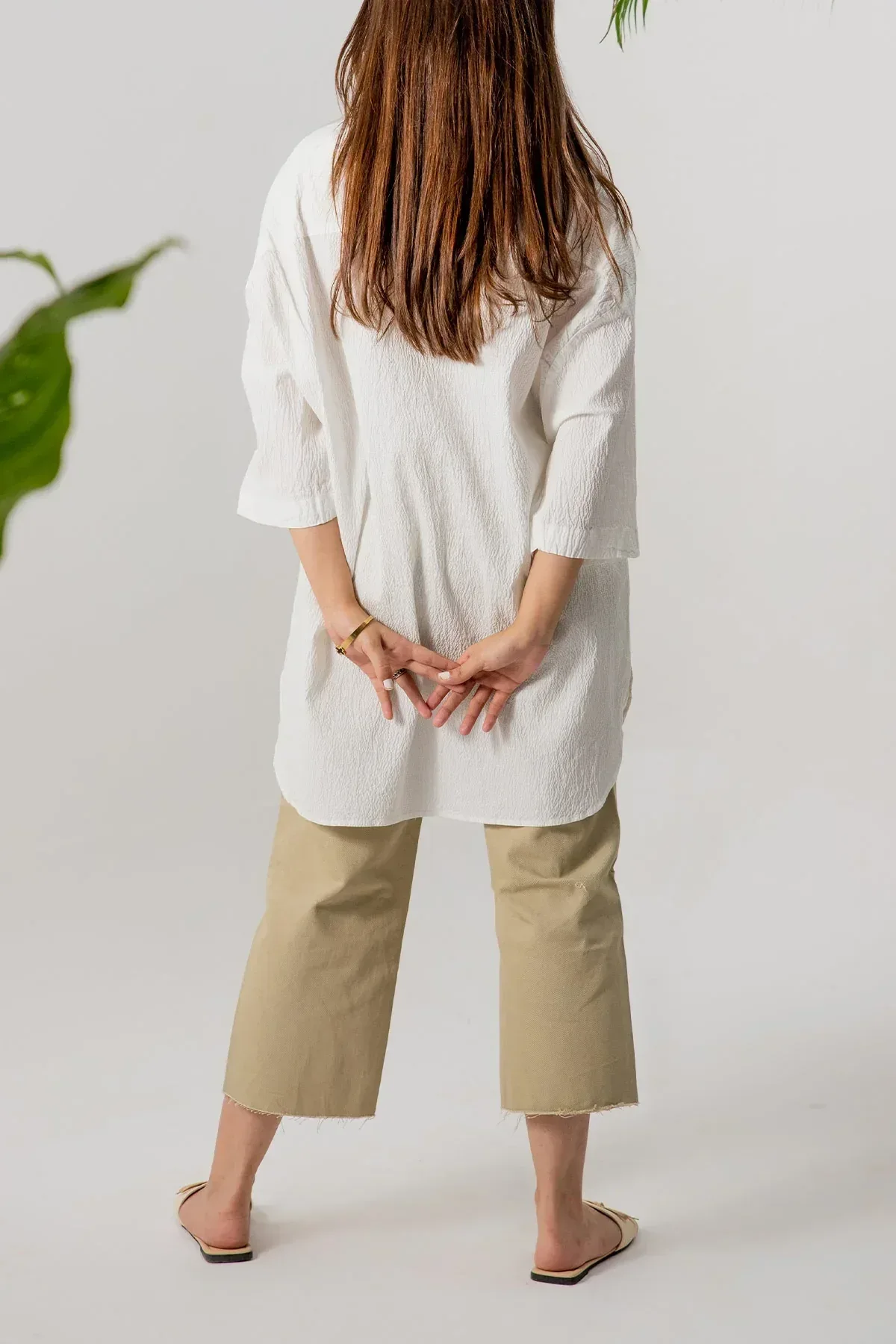 BASIC LONG SHIRT FOR WOMEN - Image 3