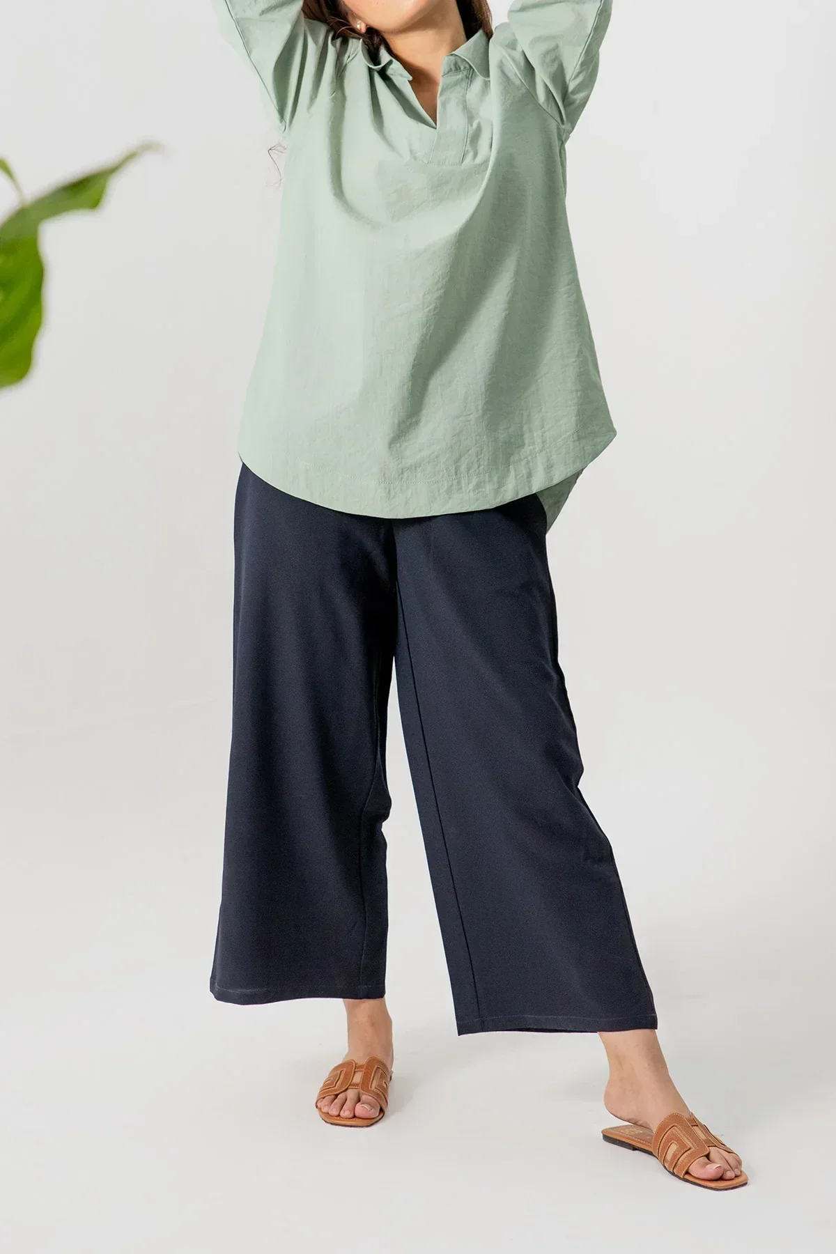 BASIC SHIRT FOR WOMEN - SEA MIST