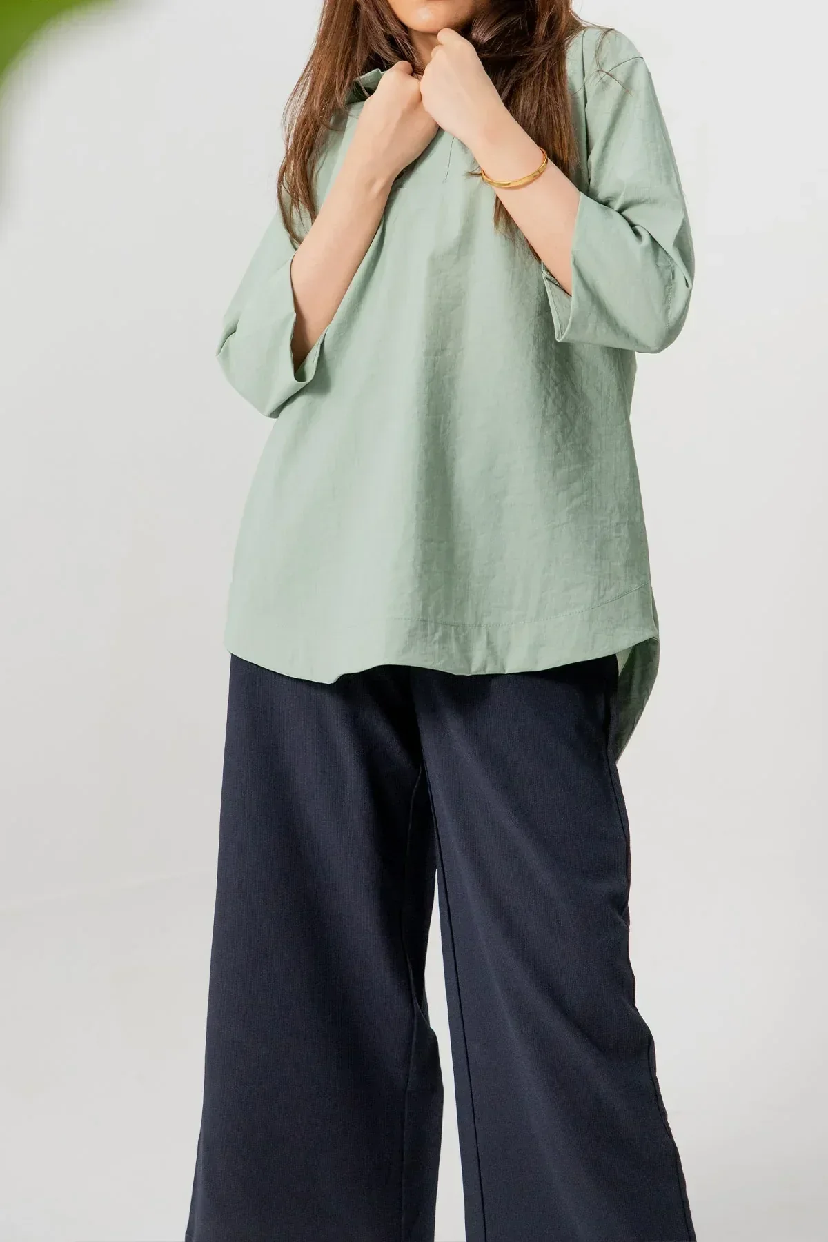BASIC SHIRT FOR WOMEN - SEA MIST - Image 3