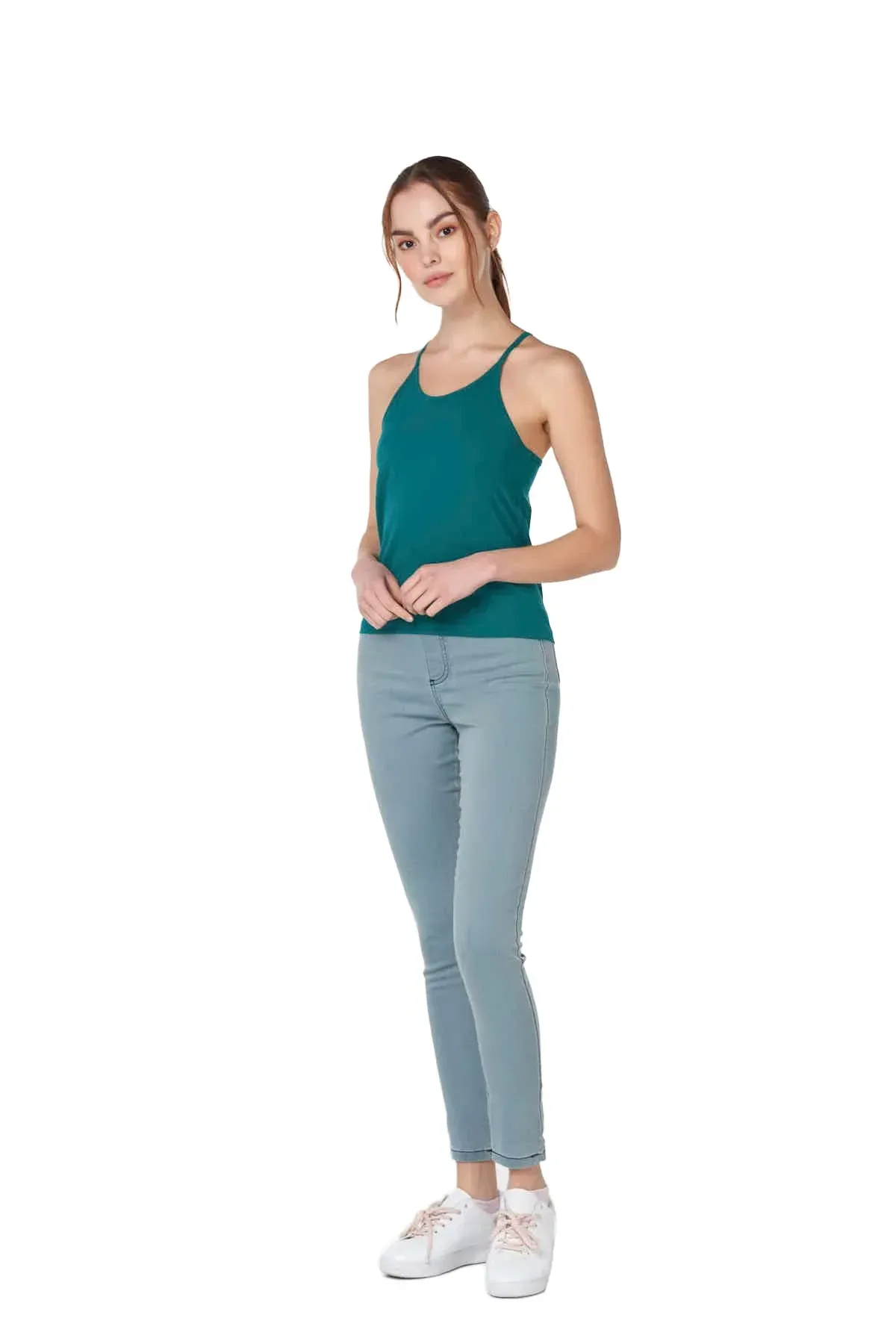 TANK T-SHIRT FOR WOMEN - GREEN - Image 3