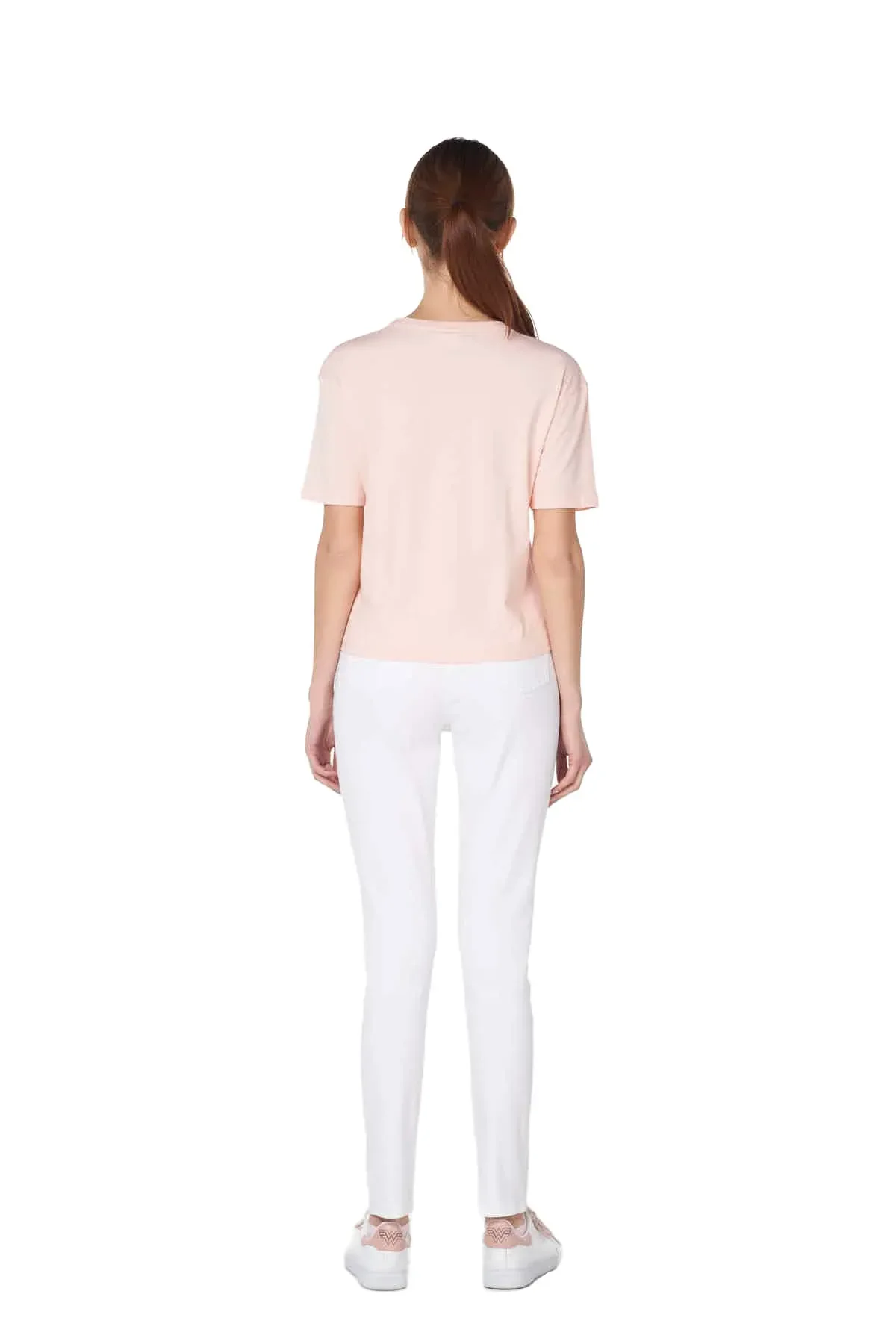 SOLID T-SHIRT FOR WOMEN - PINK - Image 2