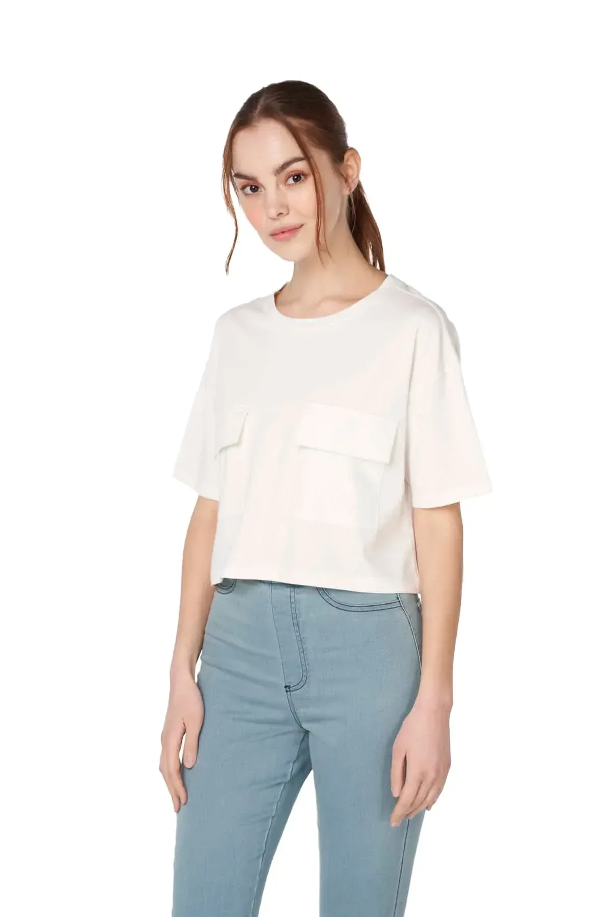 SOLID T-SHIRT FOR WOMEN - Image 3