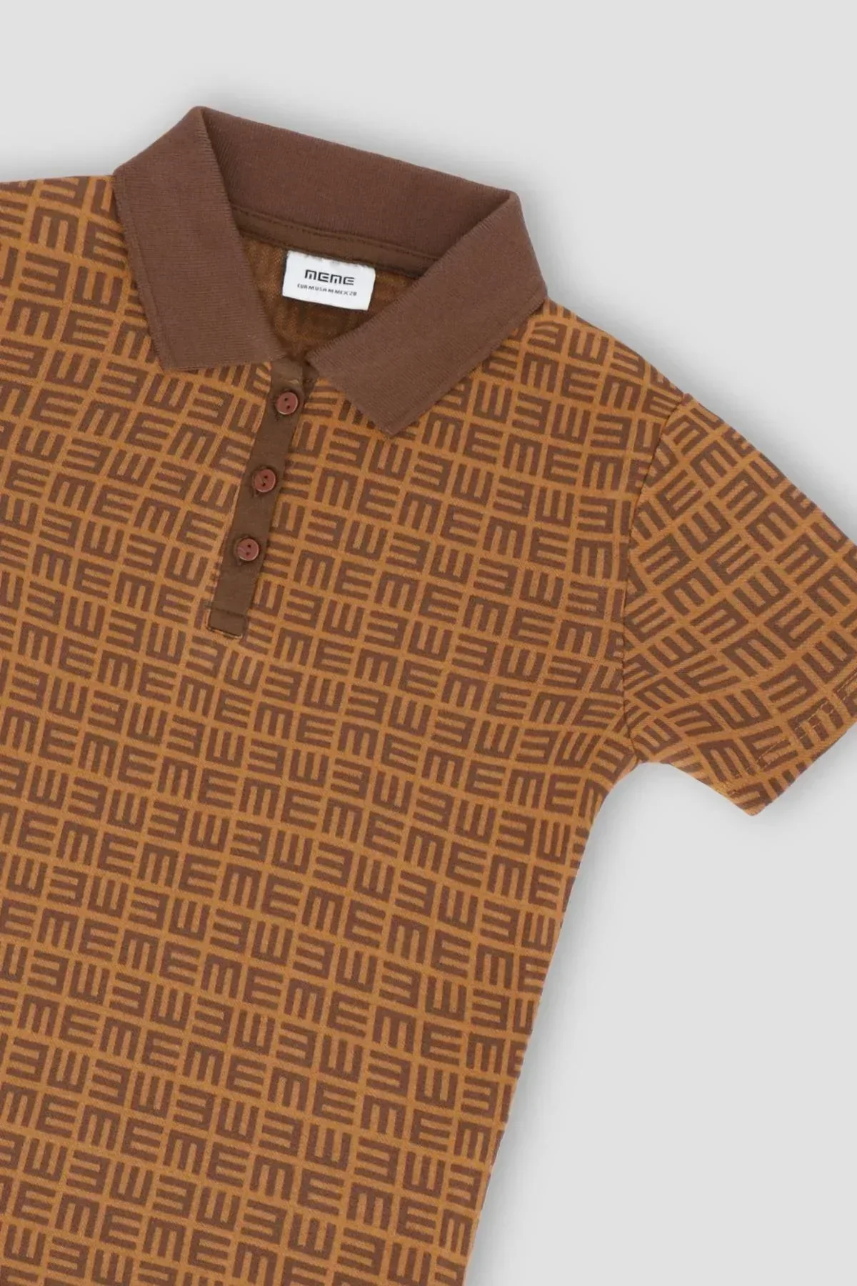 POLO SHIRT FOR WOMEN - COFFEE BROWN - Image 3