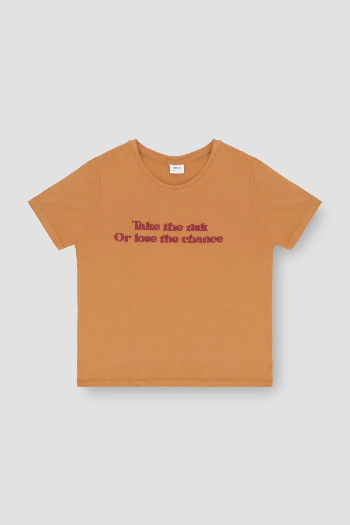 PRINTED T-SHIRT FOR WOMEN - ALMOND