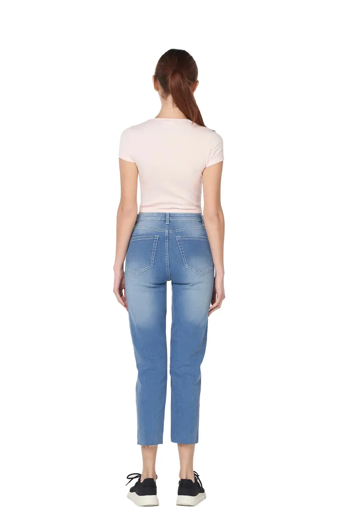 MOM FIT JEANS FOR WOMEN - LIGHT BLUE - Image 2