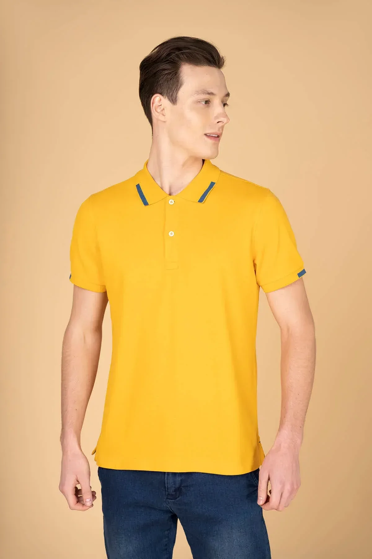 POLO SHIRT FOR MEN - SUNNY YELLOW