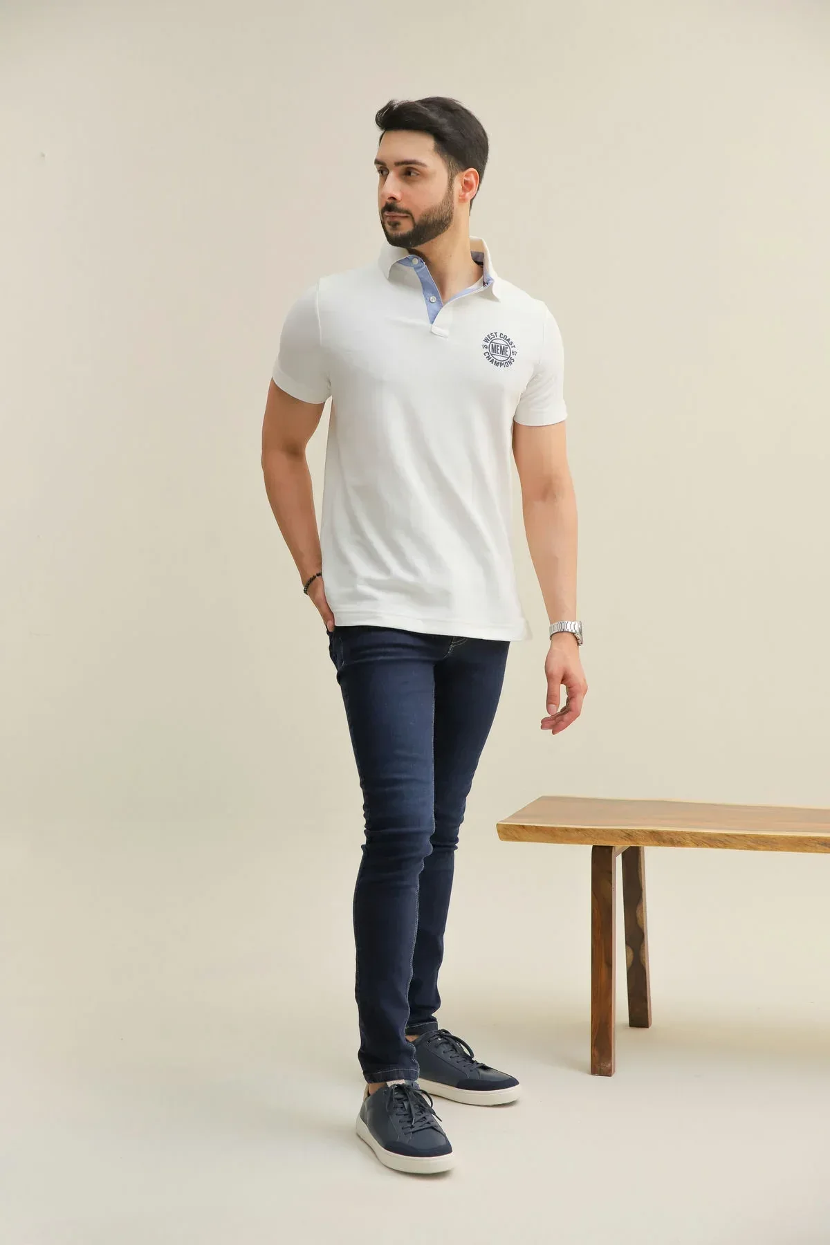POLO SHIRT FOR MEN - WHITE