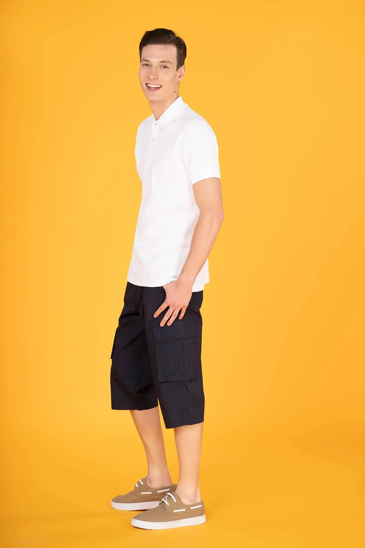 CARGO POCKET SHORT FOR MEN - NAVY - Image 3
