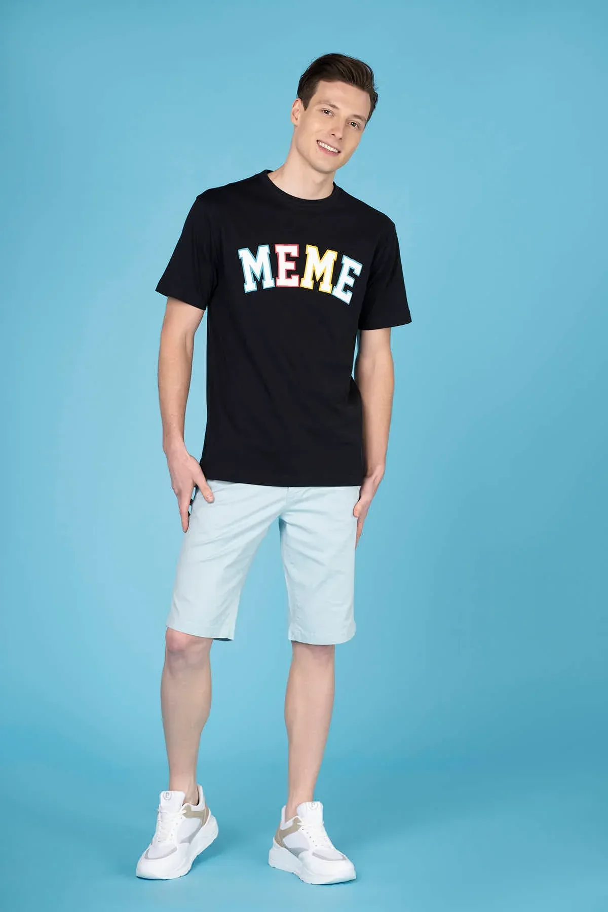 CHINO SHORT FOR MEN - LIGHT BLUE