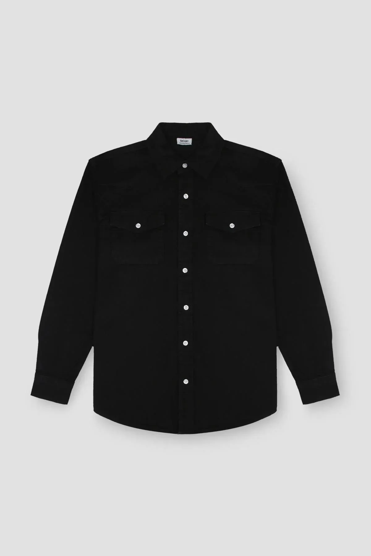 ESTEVE DENIM SHIRT FOR MEN - BLACK