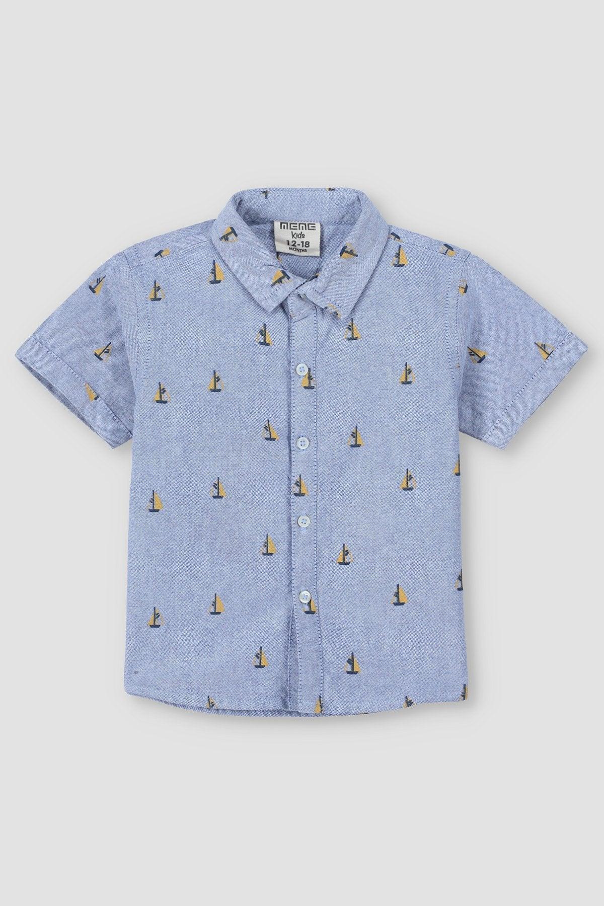 SHIP CHAMBRAY SHIRT FOR BABY BOYS - BLUE