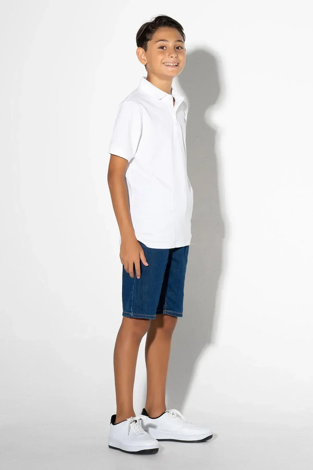 CASUAL POLO SHIRT FOR BOYS - WHITE