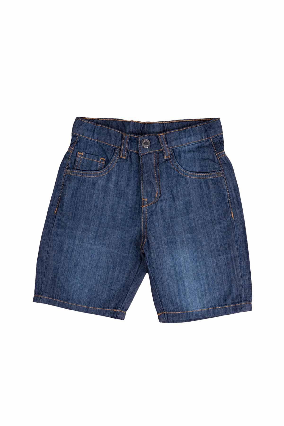 CLASSICAL DENIM SHORT FOR BOYS - DARK BLUE