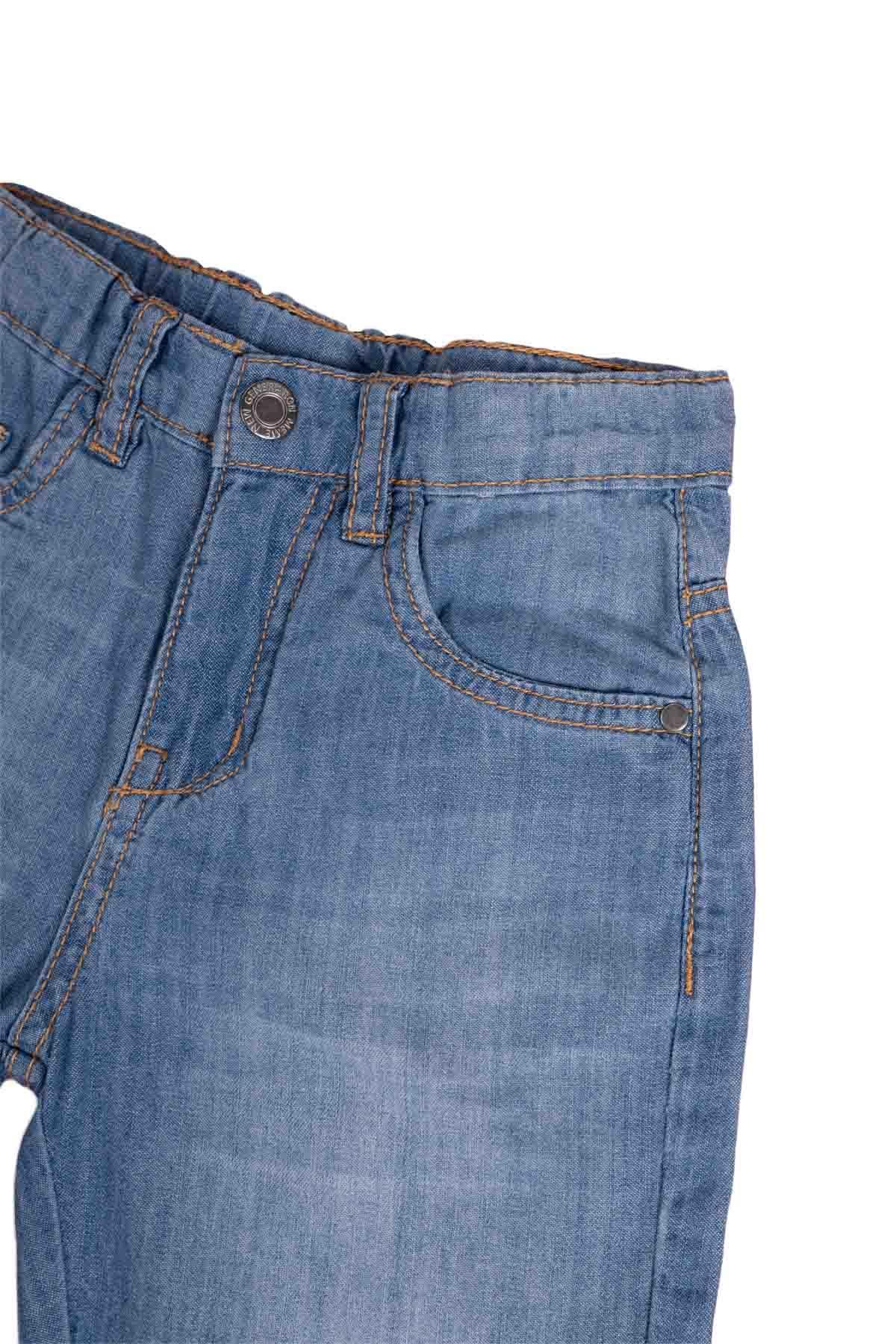 CLASSICAL DENIM SHORT FOR BOYS - LIGHT BLUE - Image 4