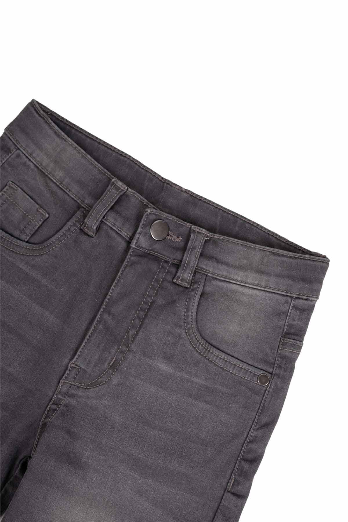 CLASSICAL DENIM SHORT FOR BOYS - DARK GREY - Image 3