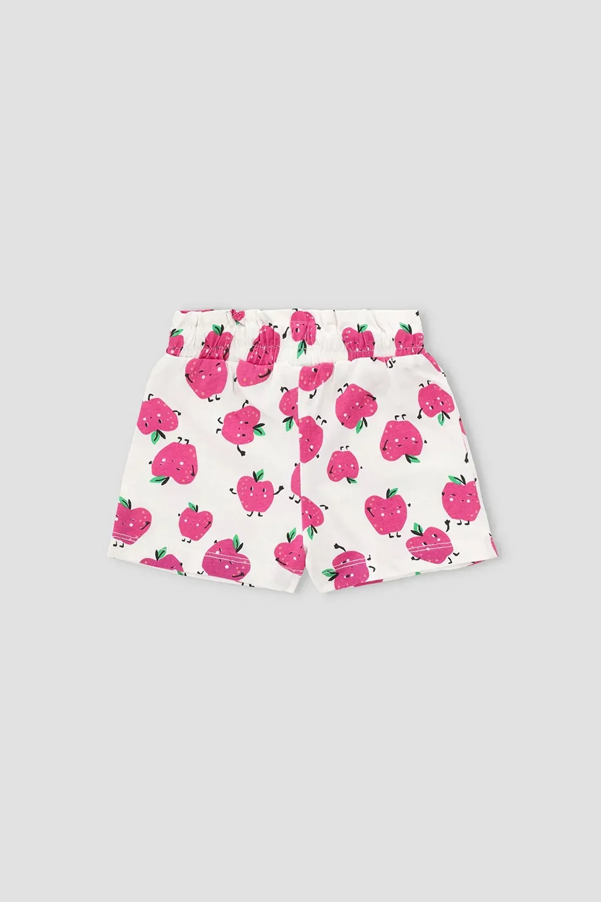 PRINTED SHORT FOR BABY GIRLS - EGRET - Image 3