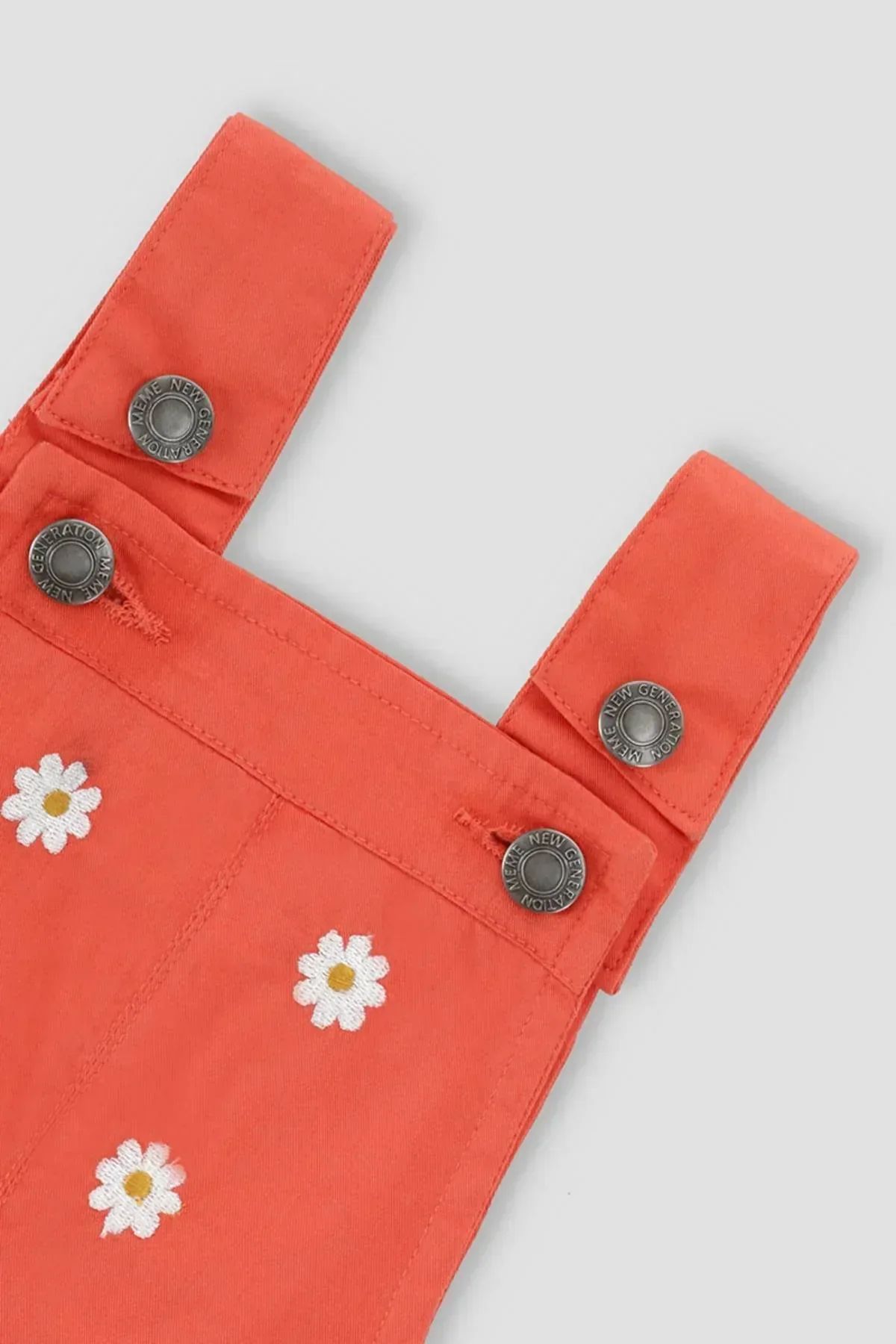 ROMPER DRESS FOR BABY GIRLS - ORANGE - Image 2