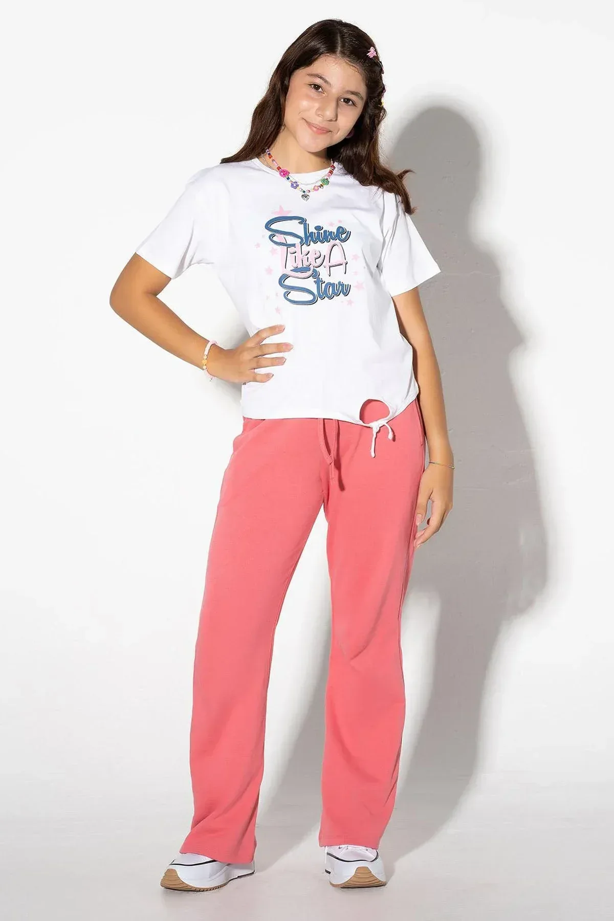 GRAPHIC T-SHIRT FOR GIRLS - WHITE