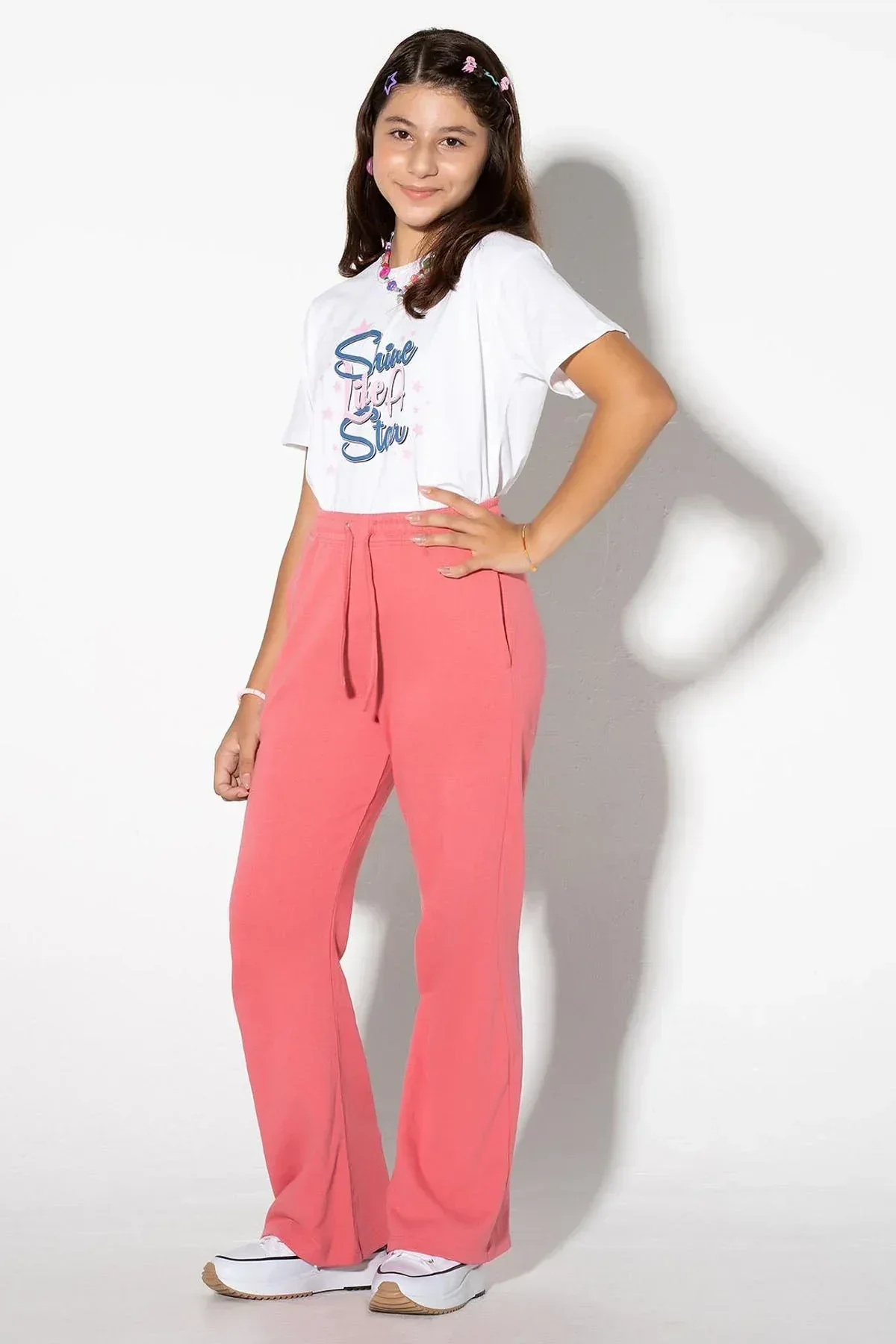 GRAPHIC T-SHIRT FOR GIRLS - WHITE - Image 4