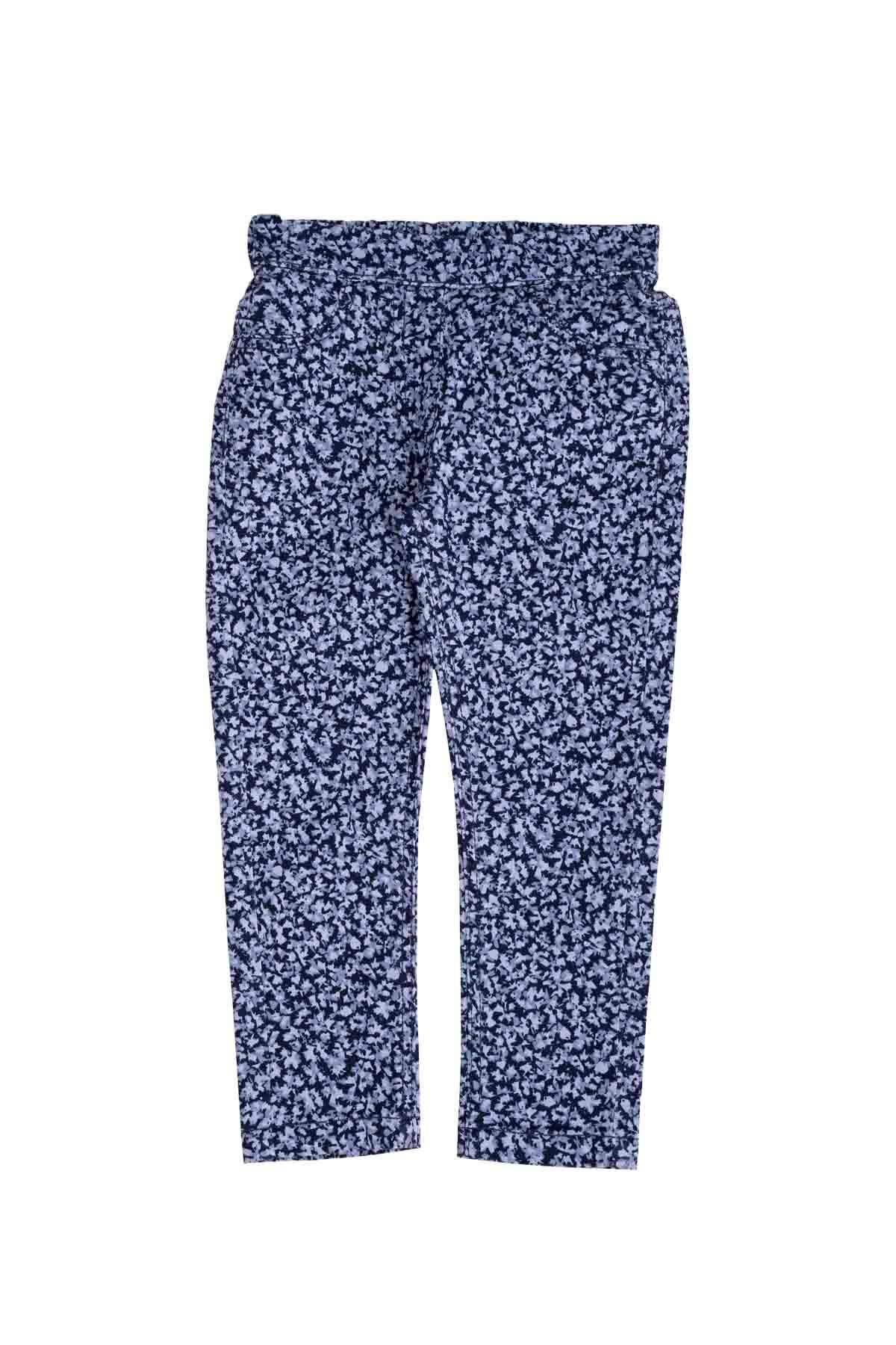 CASUAL PRINTED JEGGING FOR GIRLS - BLUE