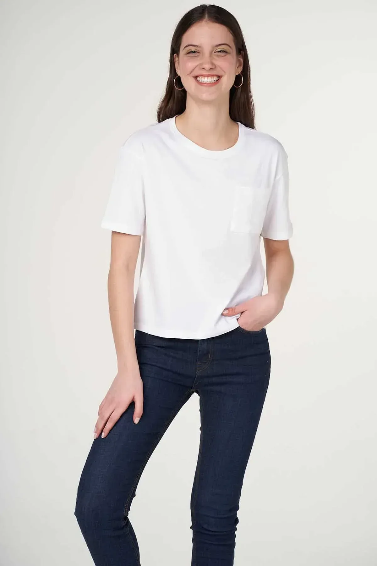 SOLID T-SHIRT FOR WOMEN - WHITE