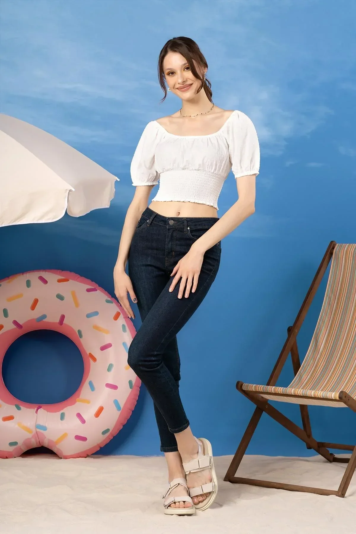 SOLID BLOUSE FOR WOMEN