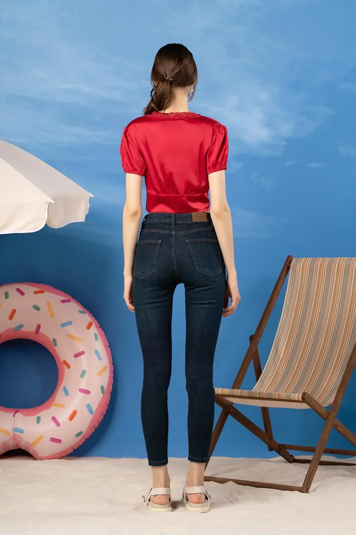 SOLID BLOUSE FOR WOMEN - Image 3