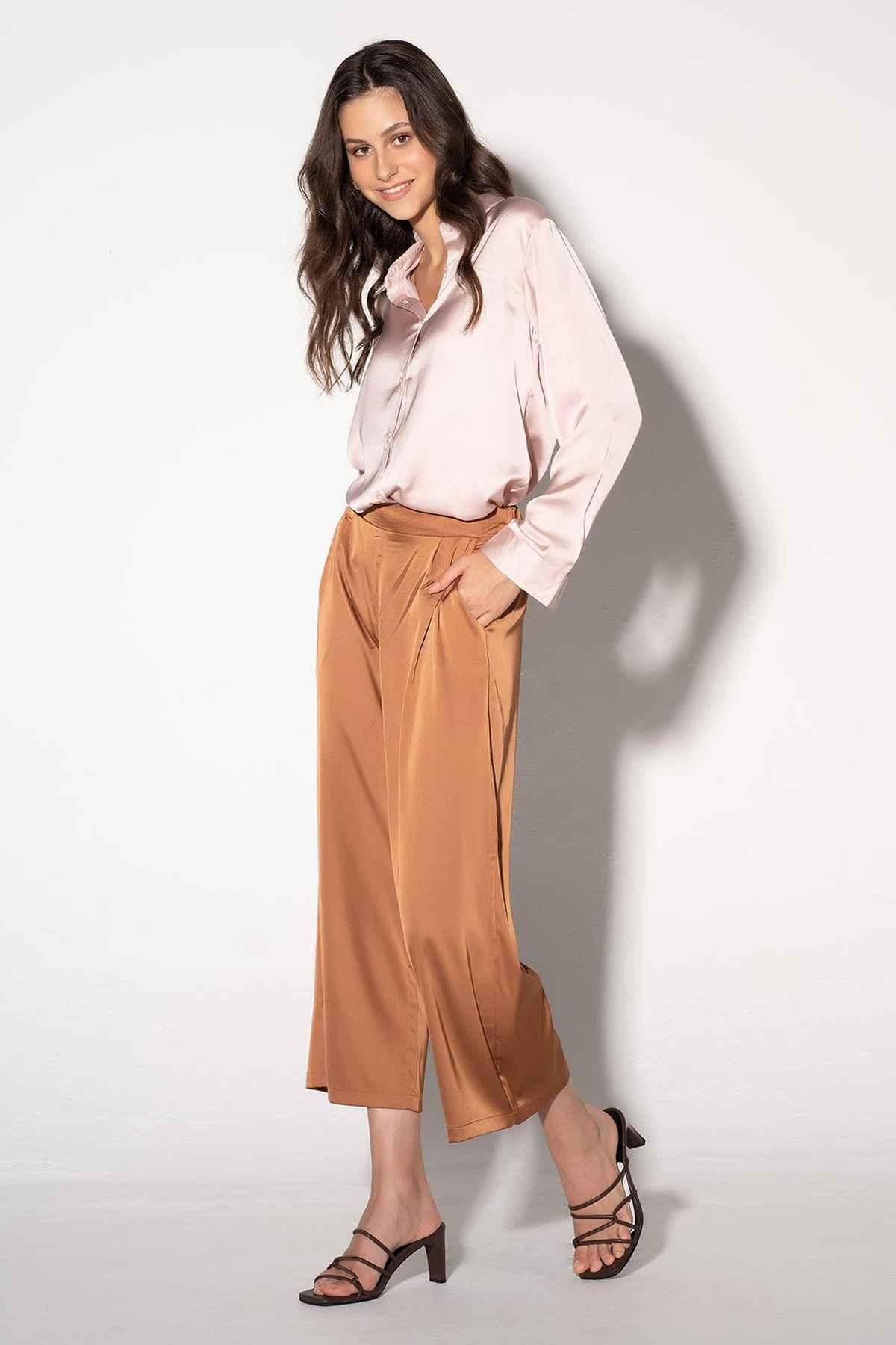 SOLID SHIRT FOR WOMEN - LIGHT PINK - Image 3