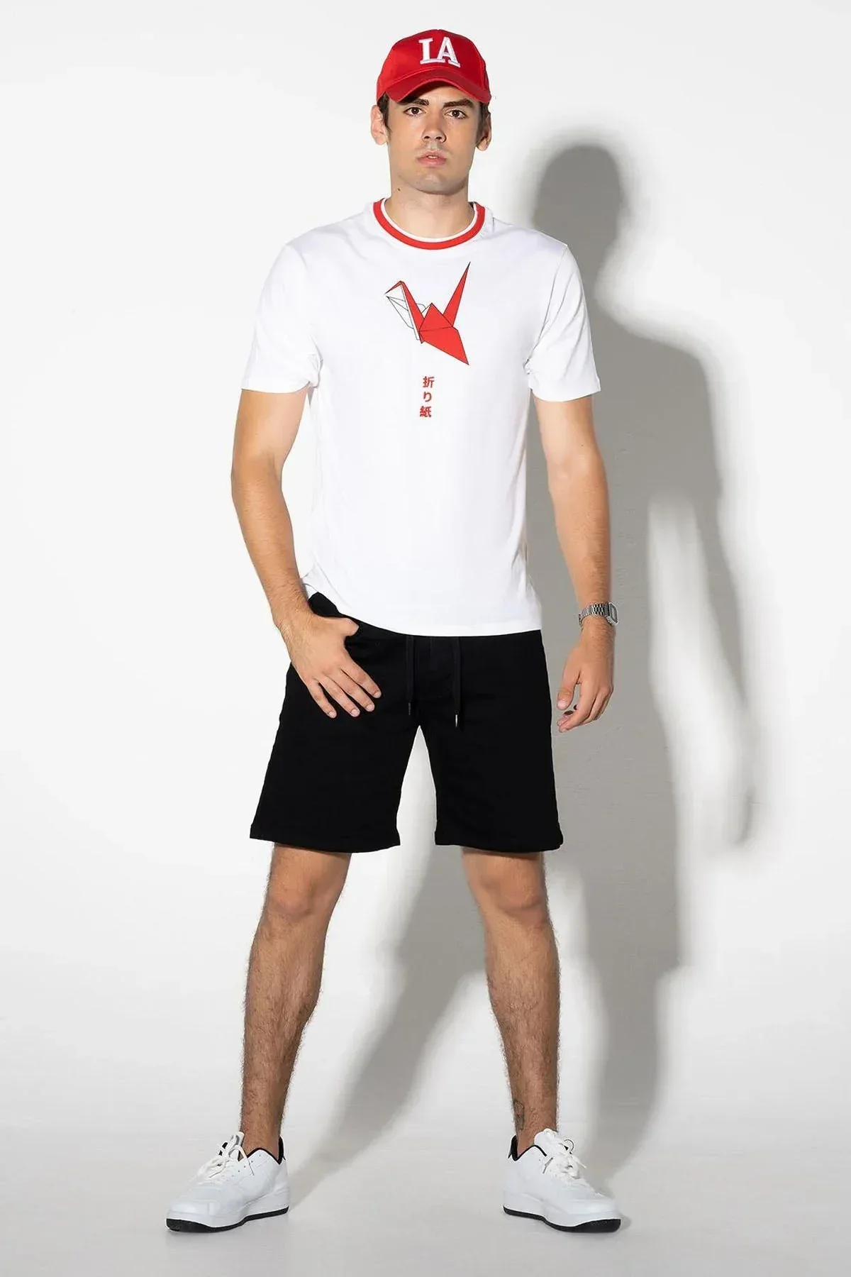 PRINTED T-SHIRT FOR MEN - WHITE