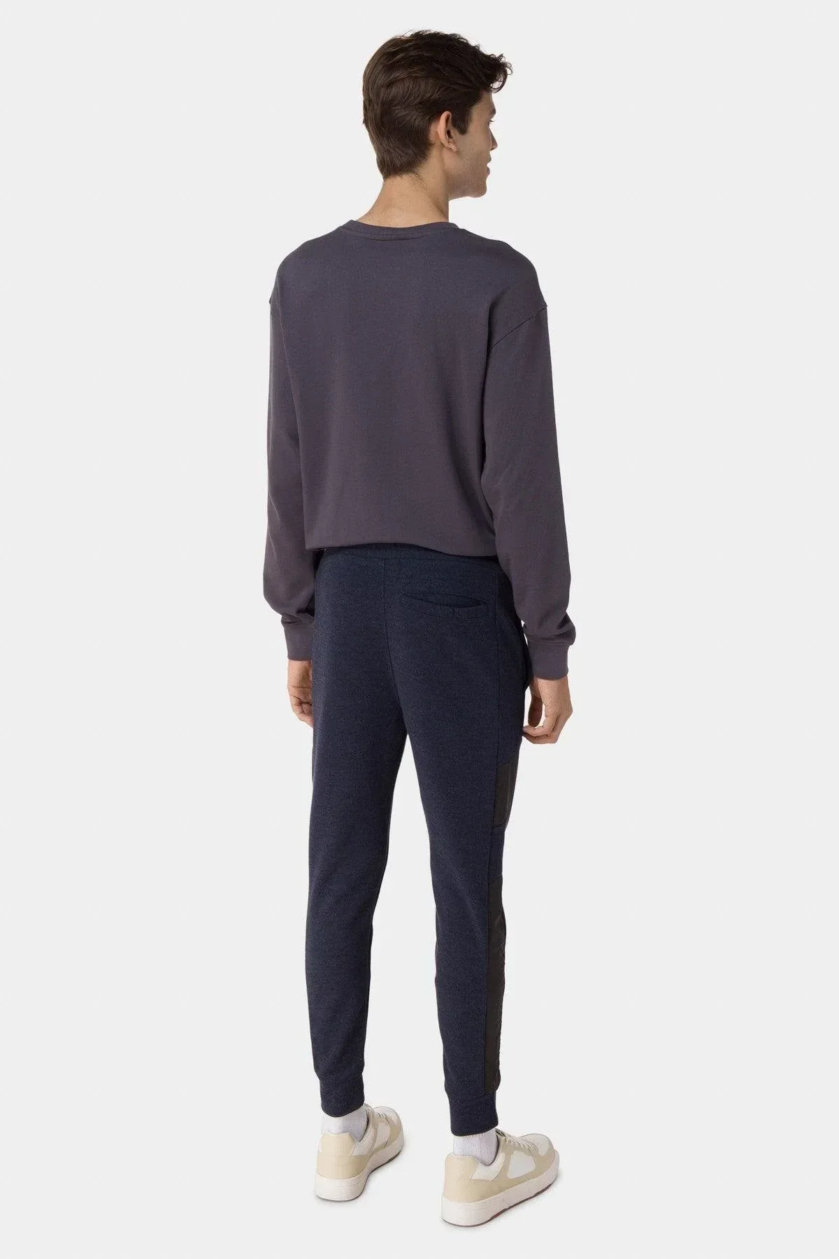 JOGGER PANT FOR MEN - NAVY MELANGE - Image 2