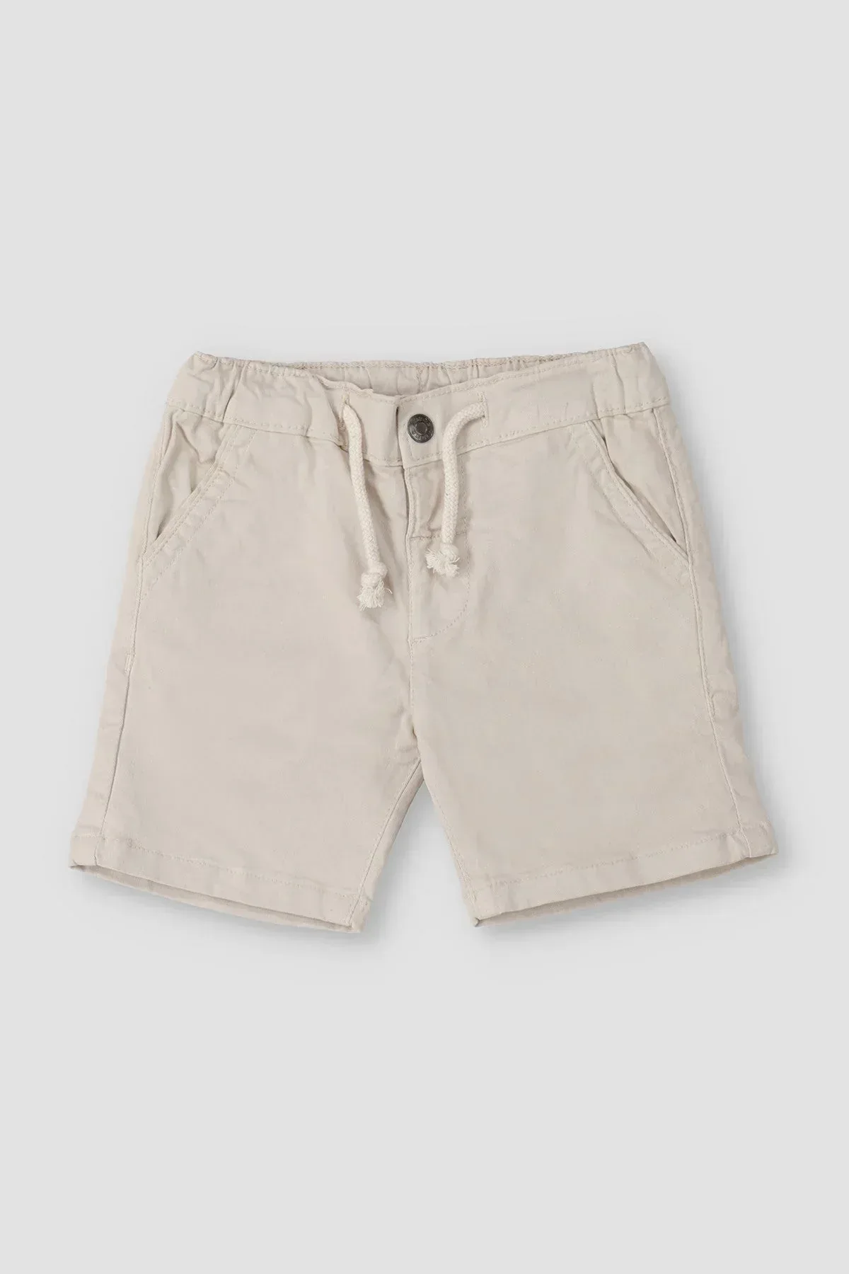 POPLIN SHORT FOR BABY BOYS - BEIGE