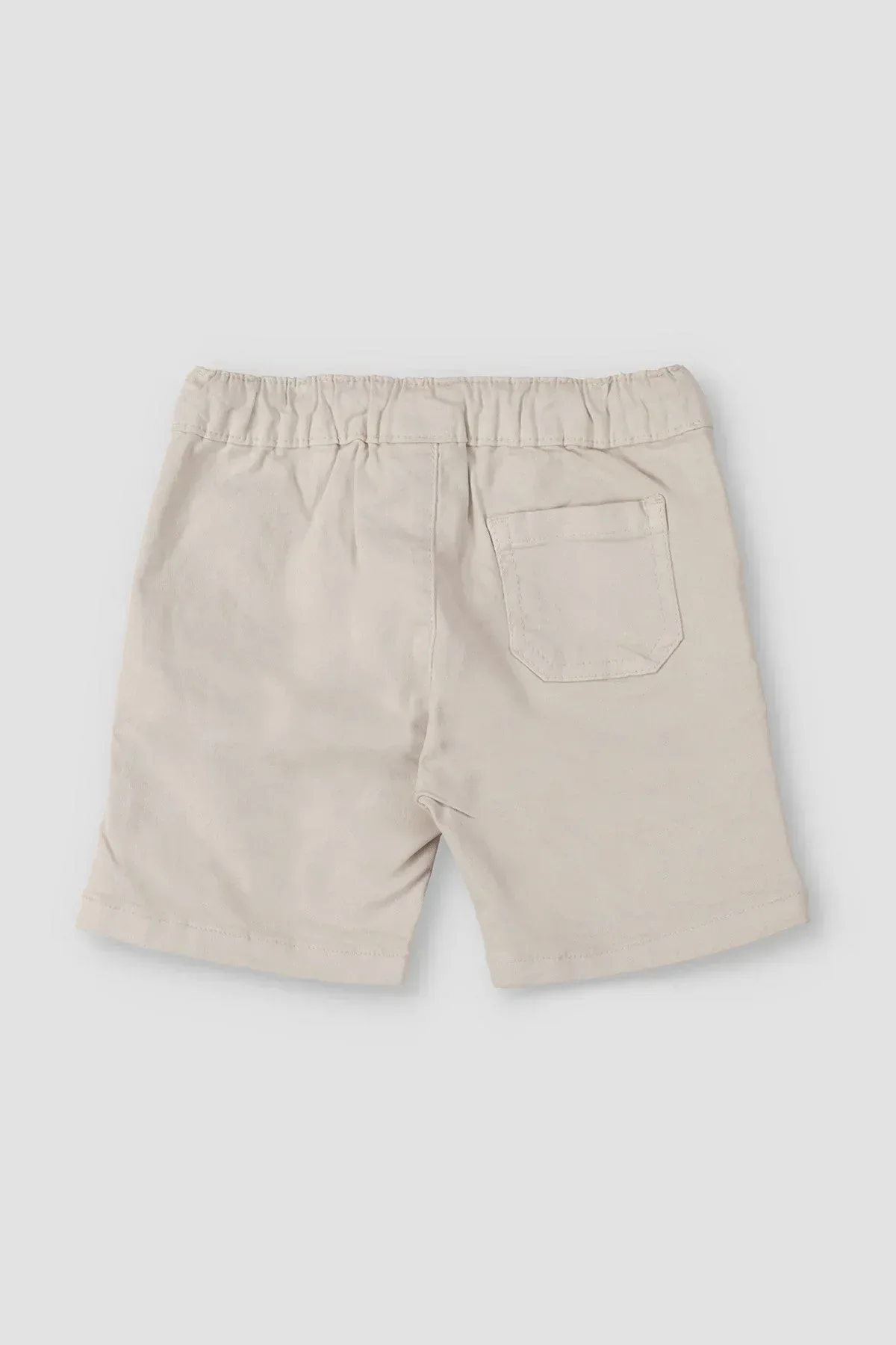 POPLIN SHORT FOR BABY BOYS - BEIGE - Image 2