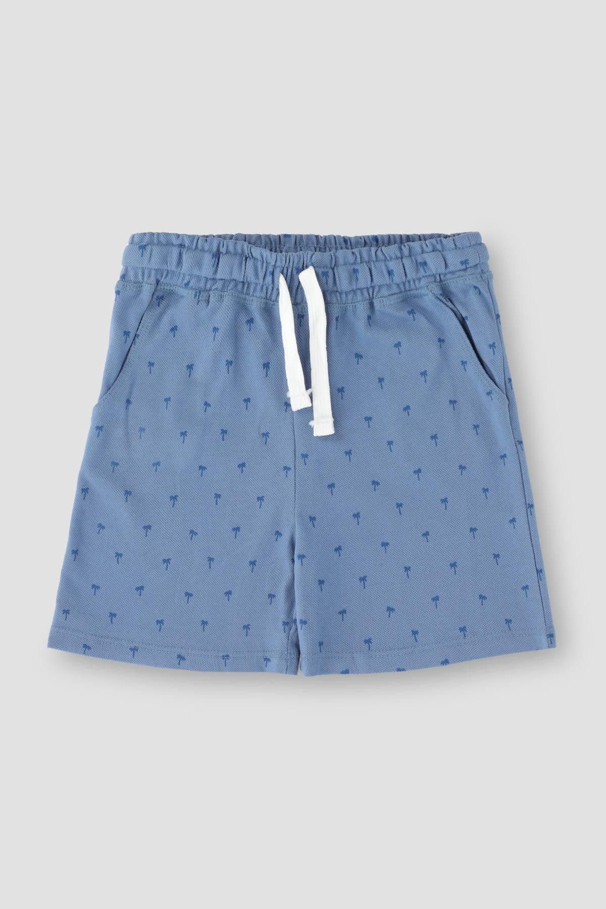 PRINTED SHORT FOR BABY BOYS - BLUE SHADOW