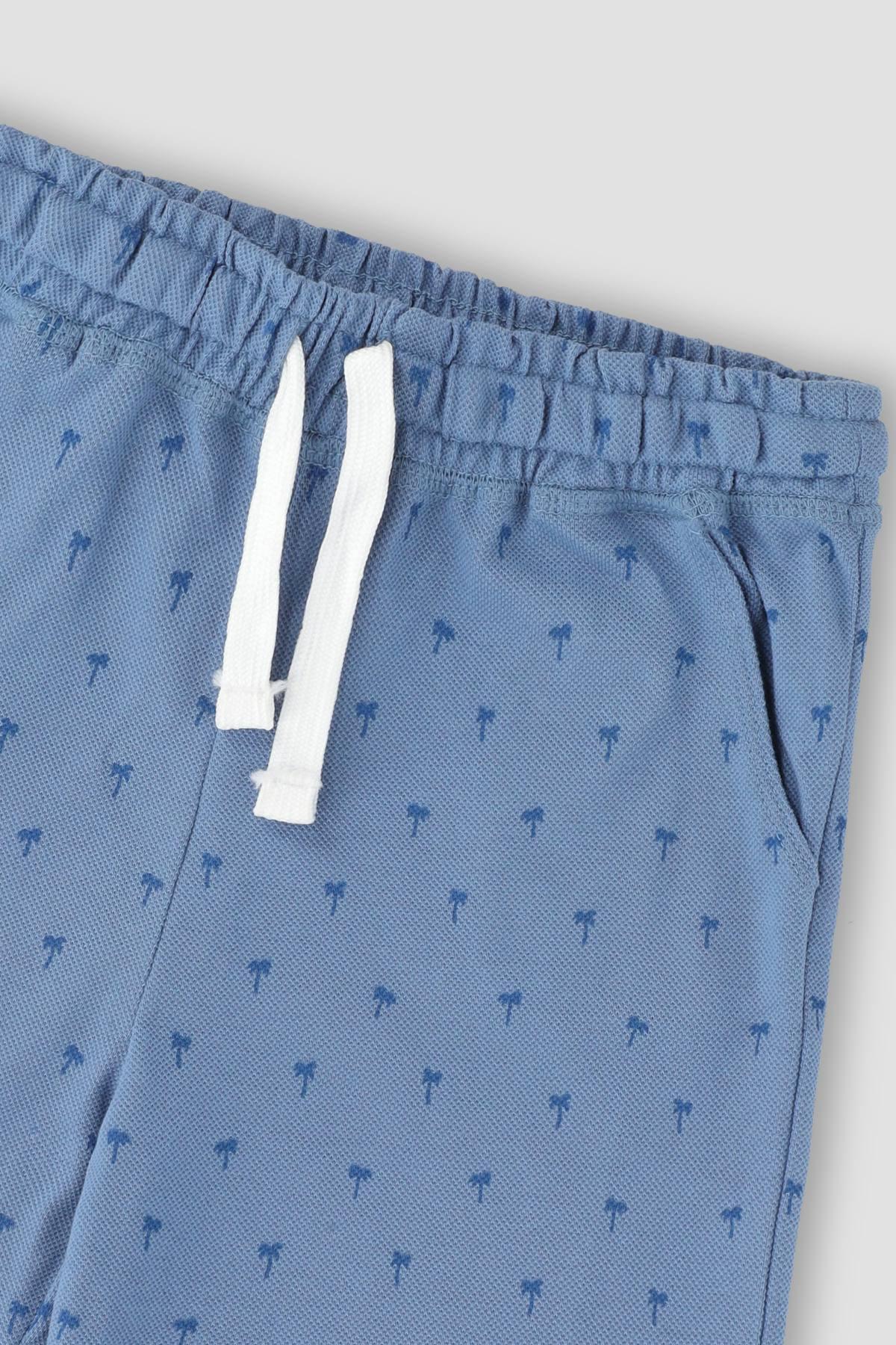 PRINTED SHORT FOR BABY BOYS - BLUE SHADOW - Image 2