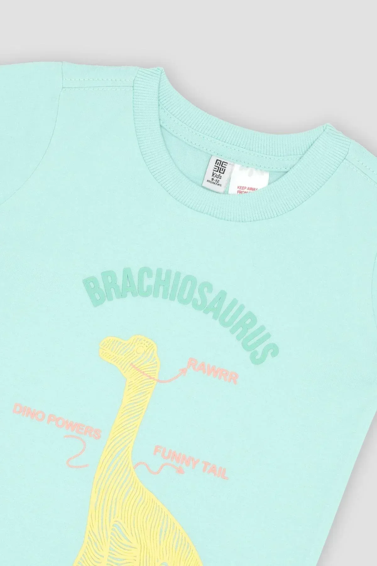 GRAPHIC T-SHIRT FOR BABY BOYS - TURQUOISE - Image 2