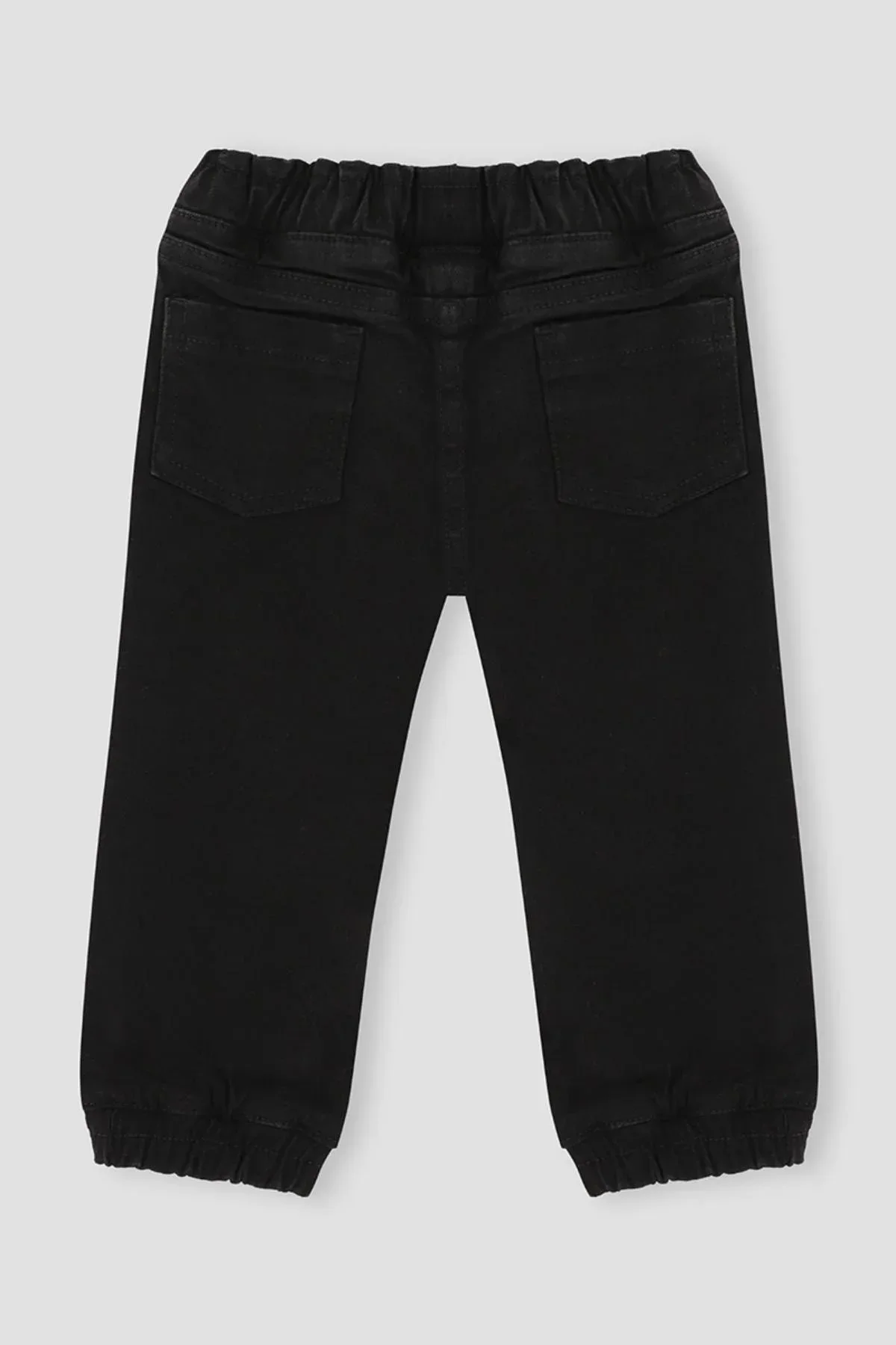 LEO DENIM JOGGER PANT FOR BABY BOYS - BLACK - Image 2