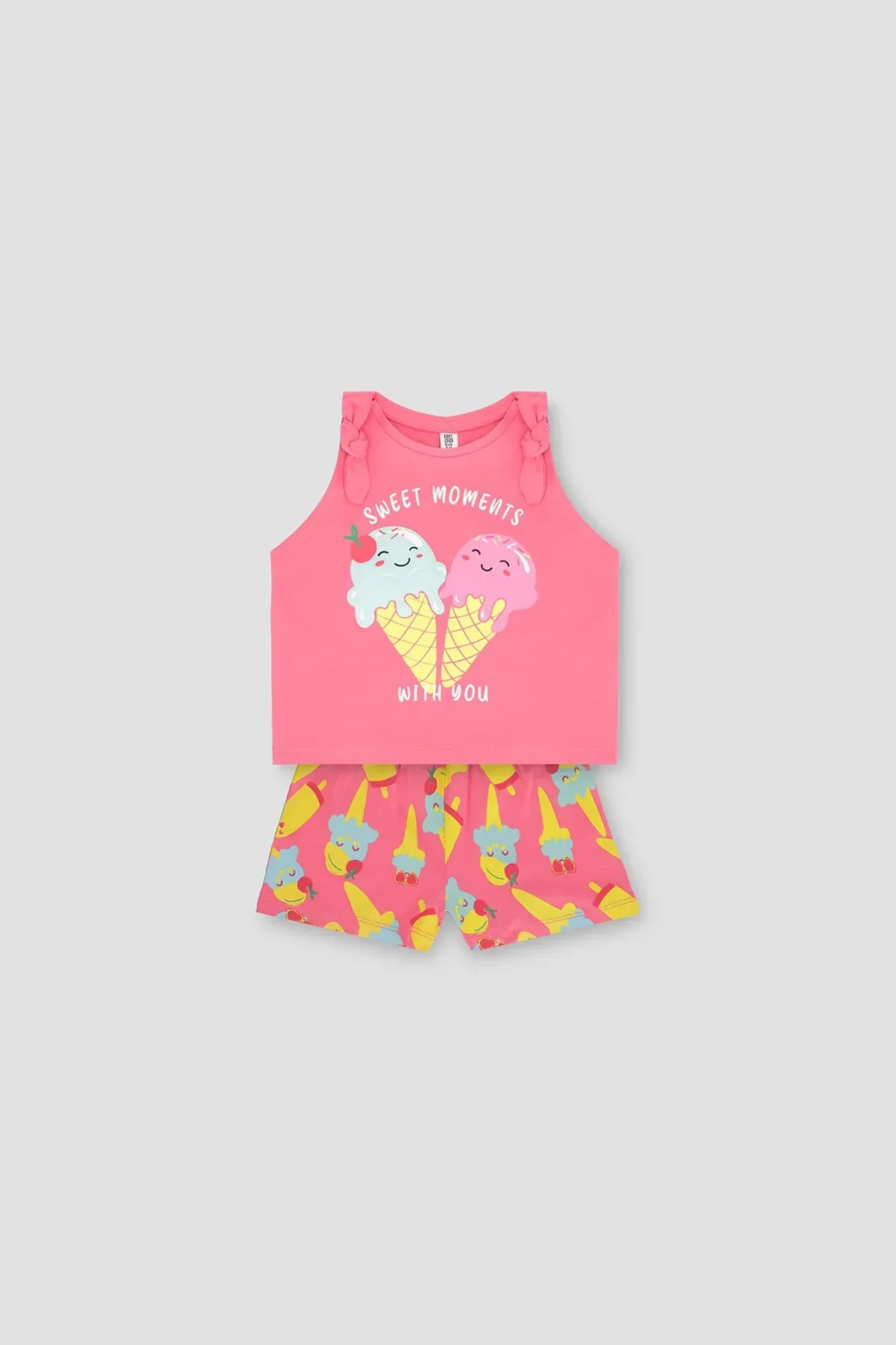 IBANKA PRINTED SET FOR BABY GIRLS - PINK
