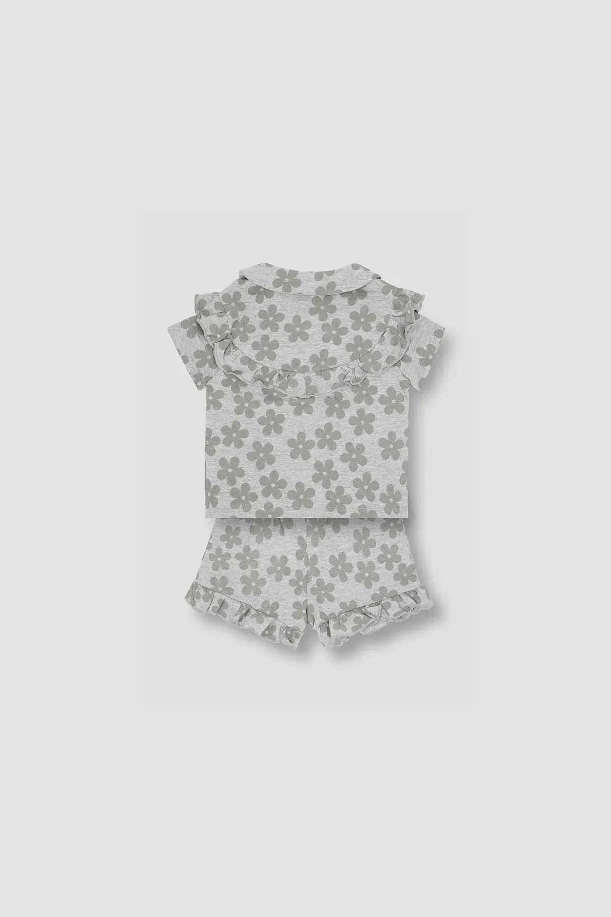 PRINTED SET FOR BABY GIRLS - HEATHER GREY - Image 2