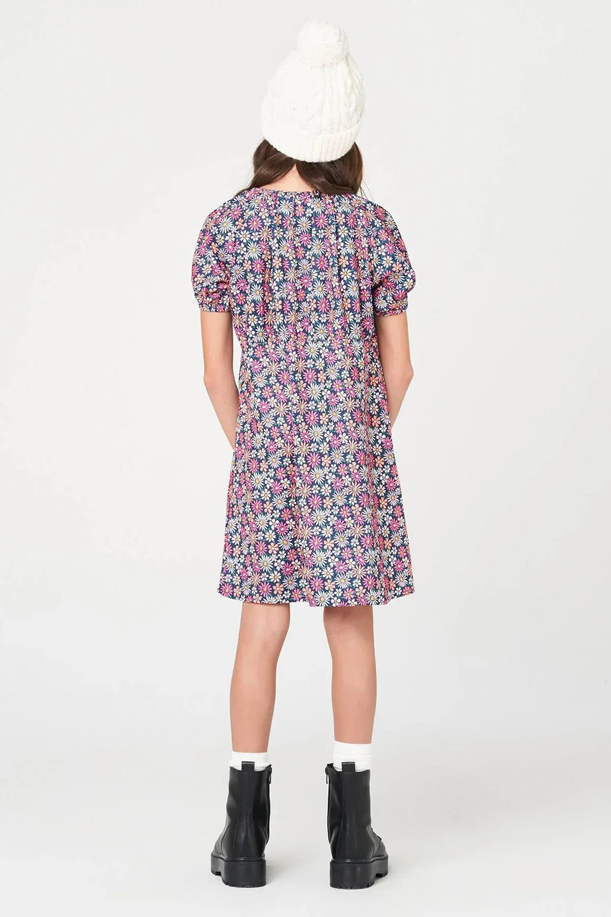 ALL-OVER PRINT DRESS FOR GIRLS - Image 4