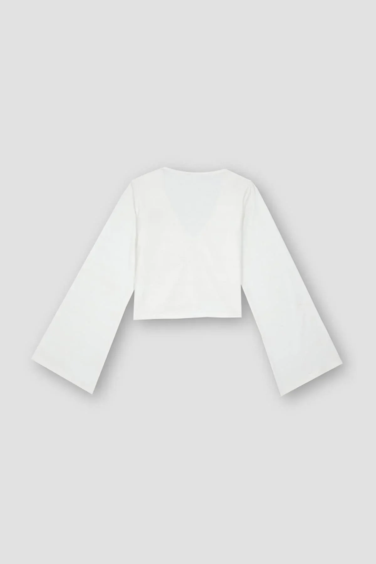 SOLID T-SHIRT FOR WOMEN - OFF WHITE - Image 3