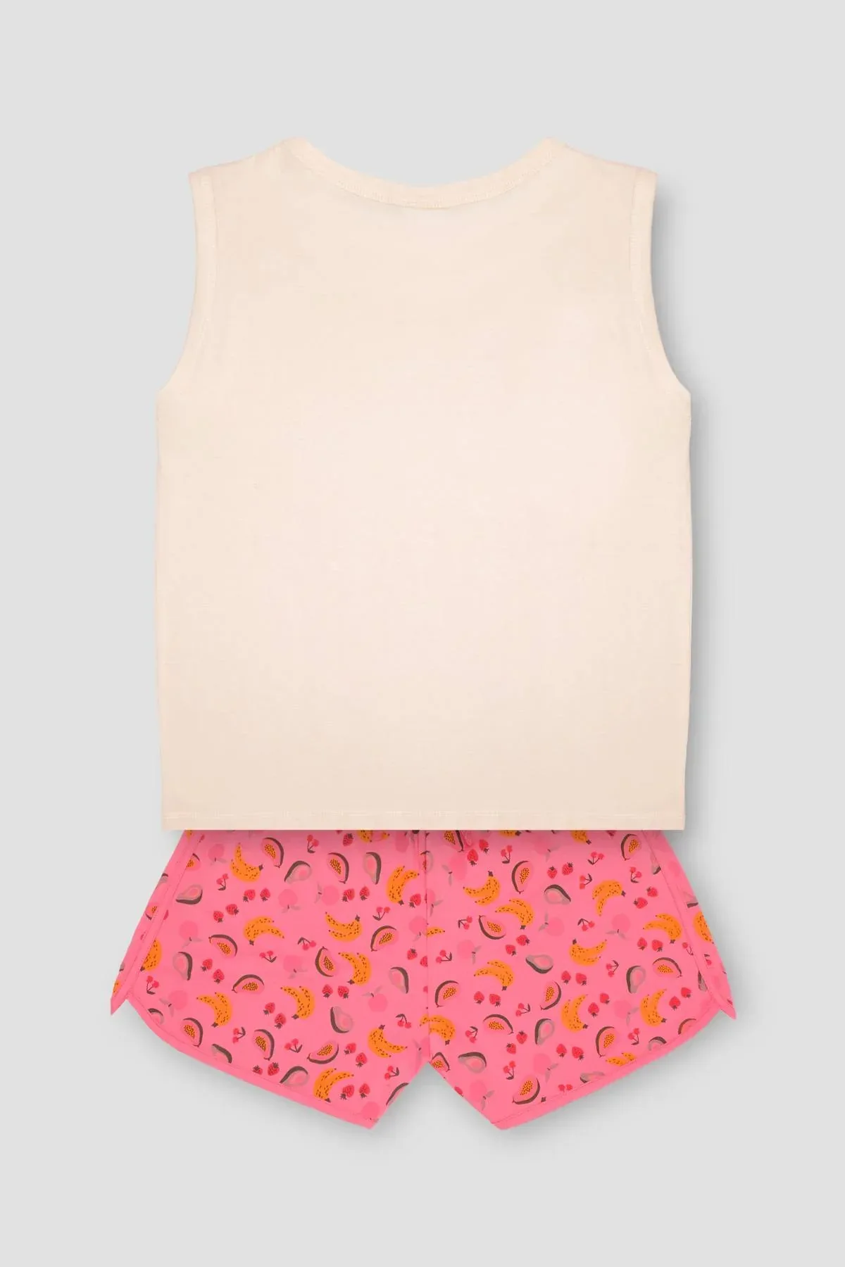 CONVERSATIONAL PRINT PJ SET FOR WOMEN - PEACH - Image 2