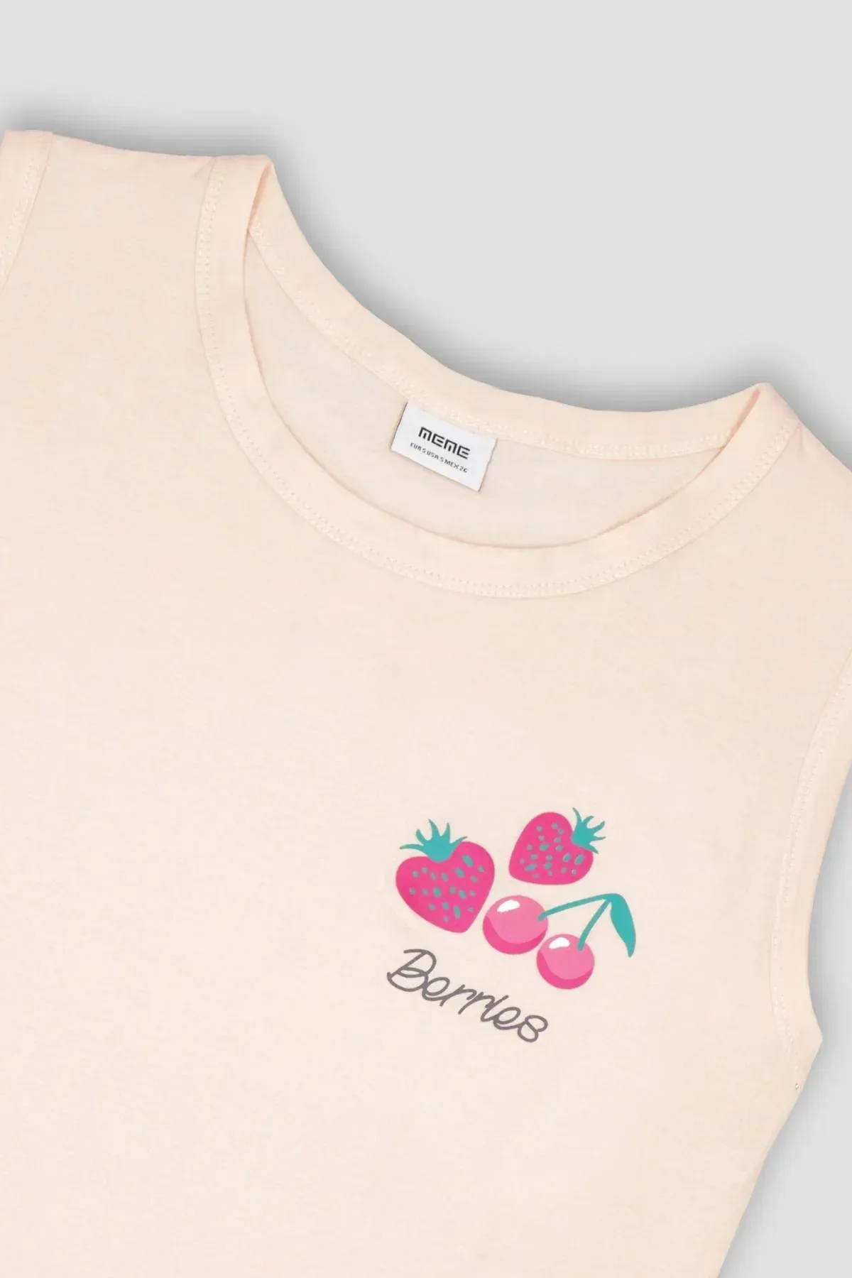 CONVERSATIONAL PRINT PJ SET FOR WOMEN - PEACH - Image 4