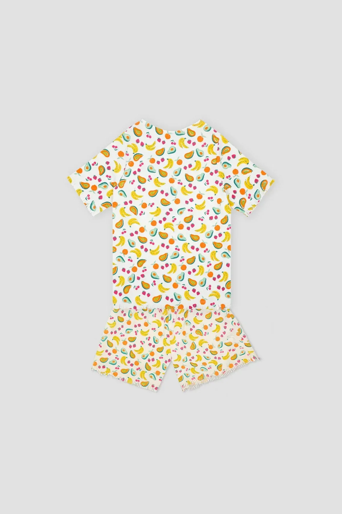 CONVERSATIONAL PRINT PJ SET FOR WOMEN - WHITE - Image 4