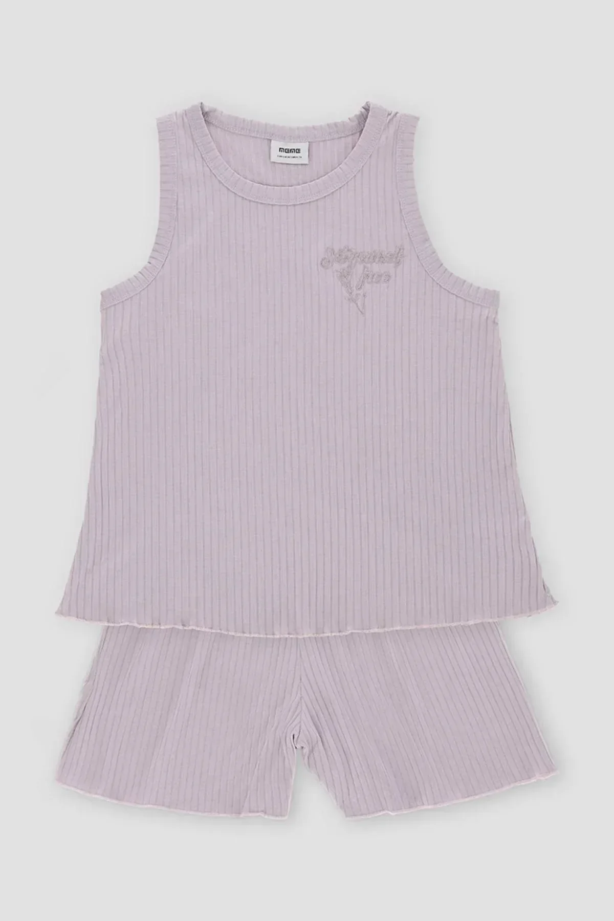 CONVERSATIONAL PRINT PJ SET FOR WOMEN - PERIWINKLE