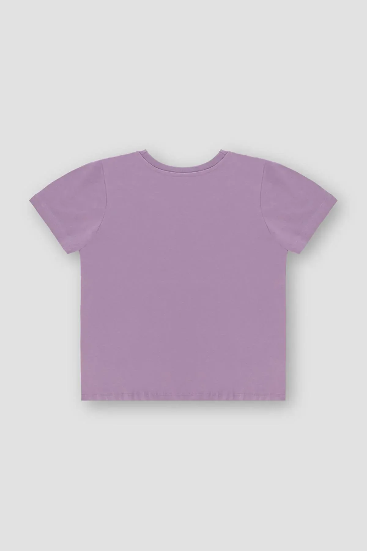 SOLID T-SHIRT FOR WOMEN - PURPLE - Image 2