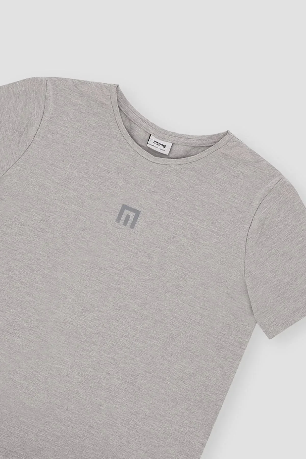 PRINTED T-SHIRT FOR WOMEN - HEATHER GREY - Image 3