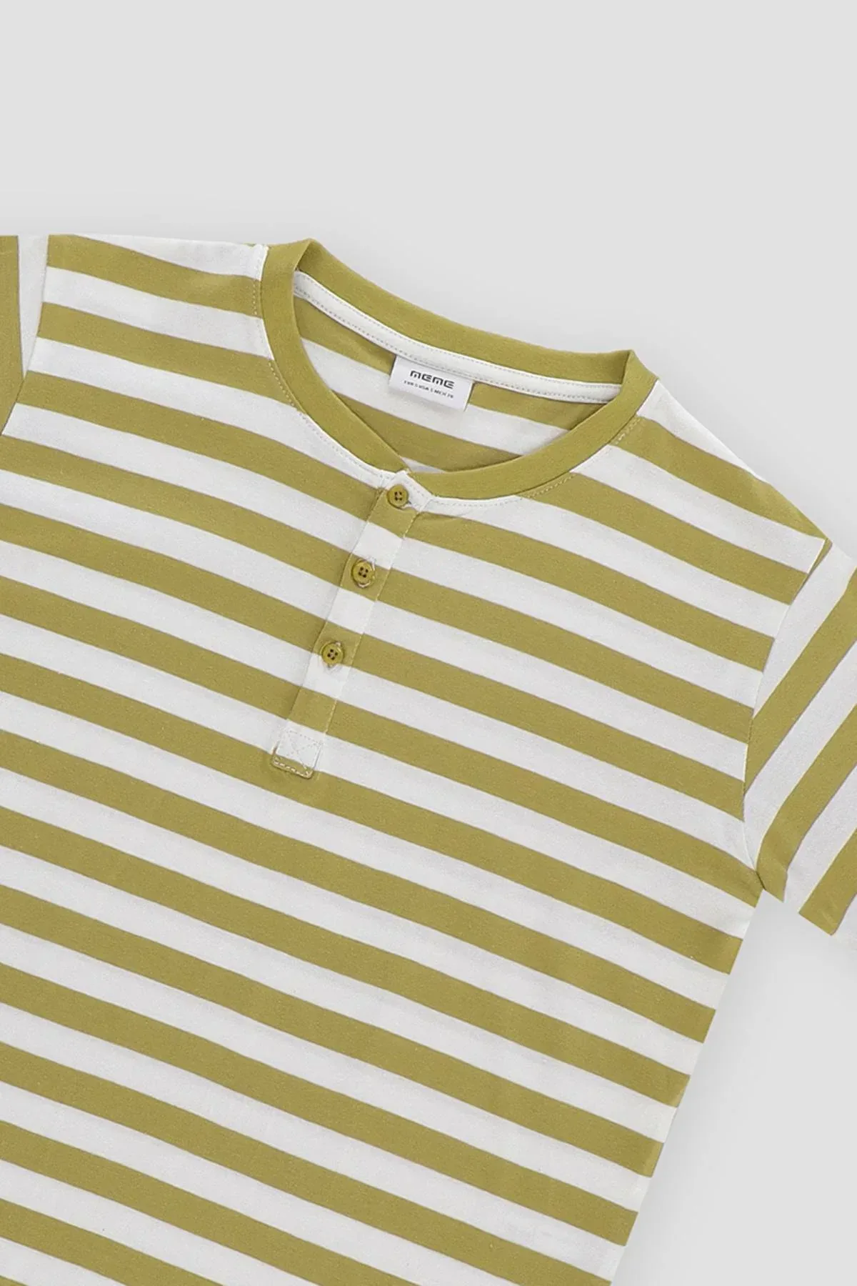 STRIPE T-SHIRT FOR WOMEN - KHAKI - Image 3