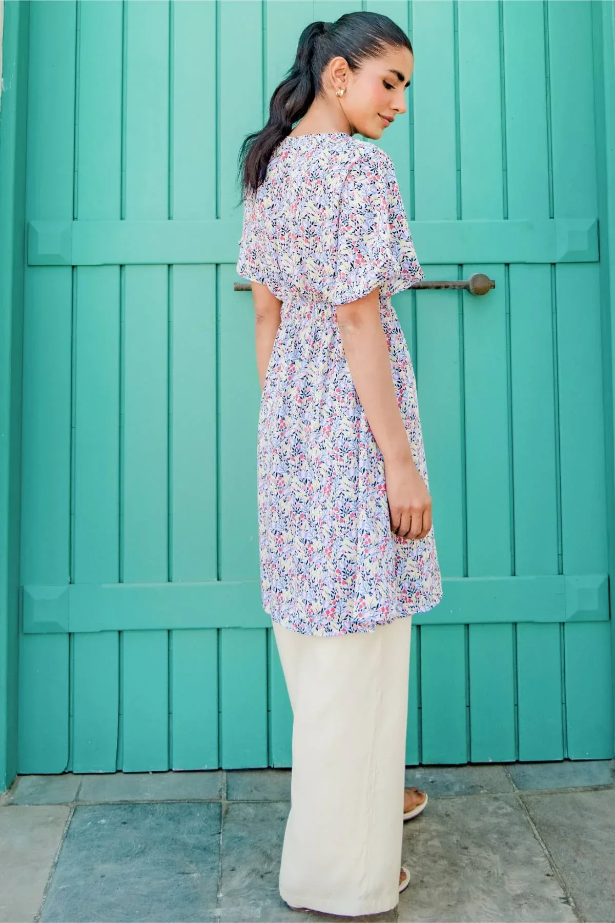 PRINTED MIDI DRESS FOR WOMEN - Image 3