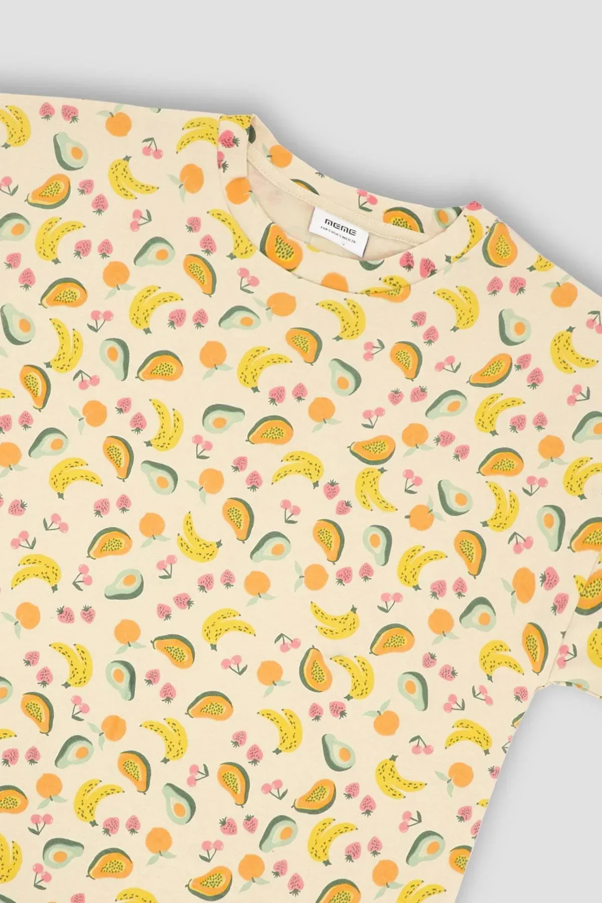 CONVERSATIONAL PRINT PJ SET FOR WOMEN - PEACH - Image 3