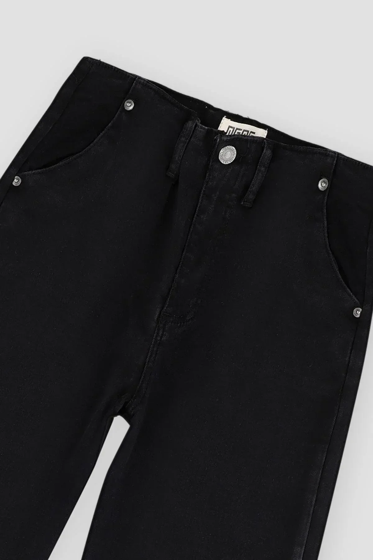 WIDE LEG JEANS FOR WOMEN - BLACK - Image 2